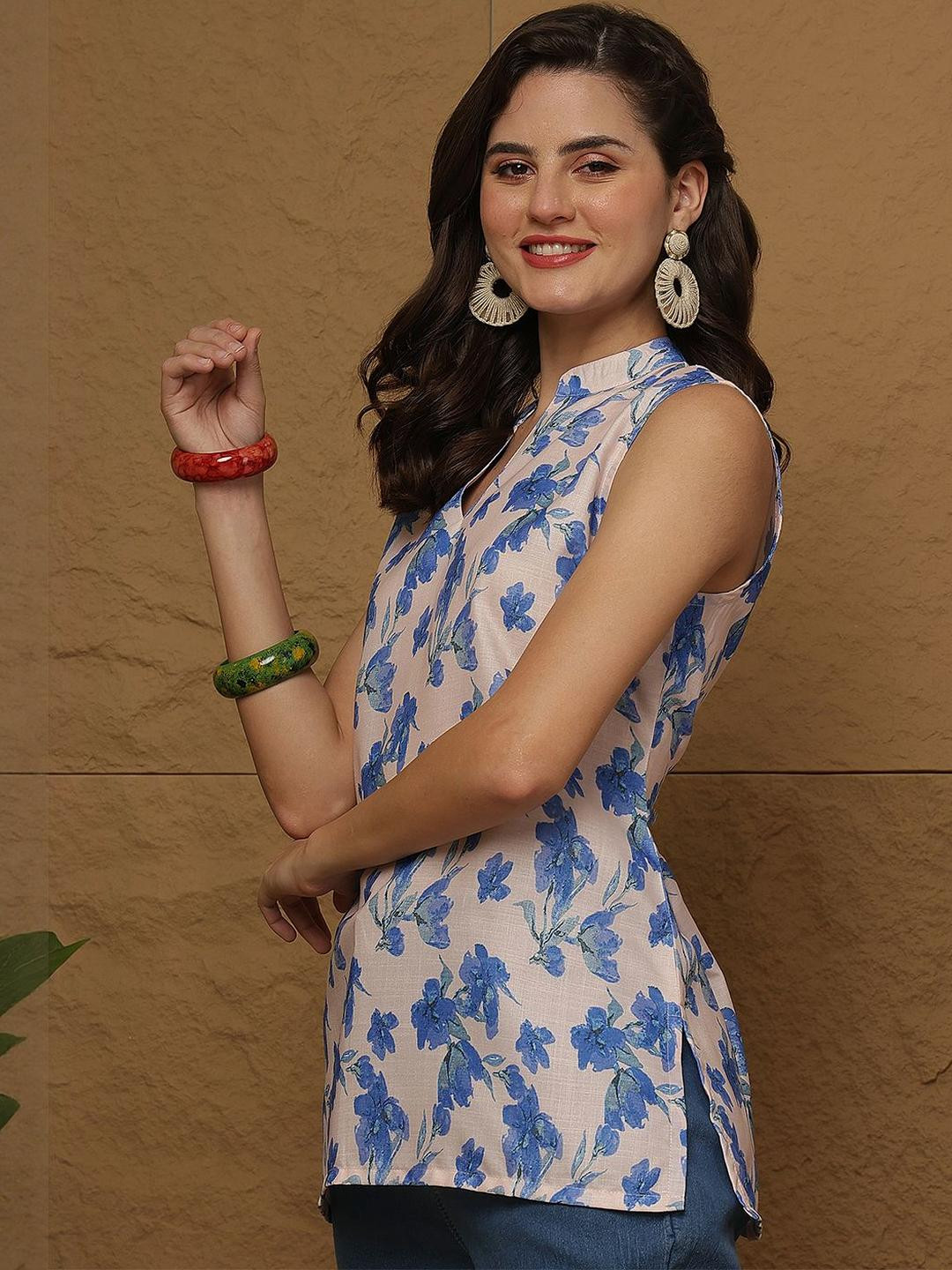 Anouk Rustic Ethnic Motifs Sleeveless  Kurtis