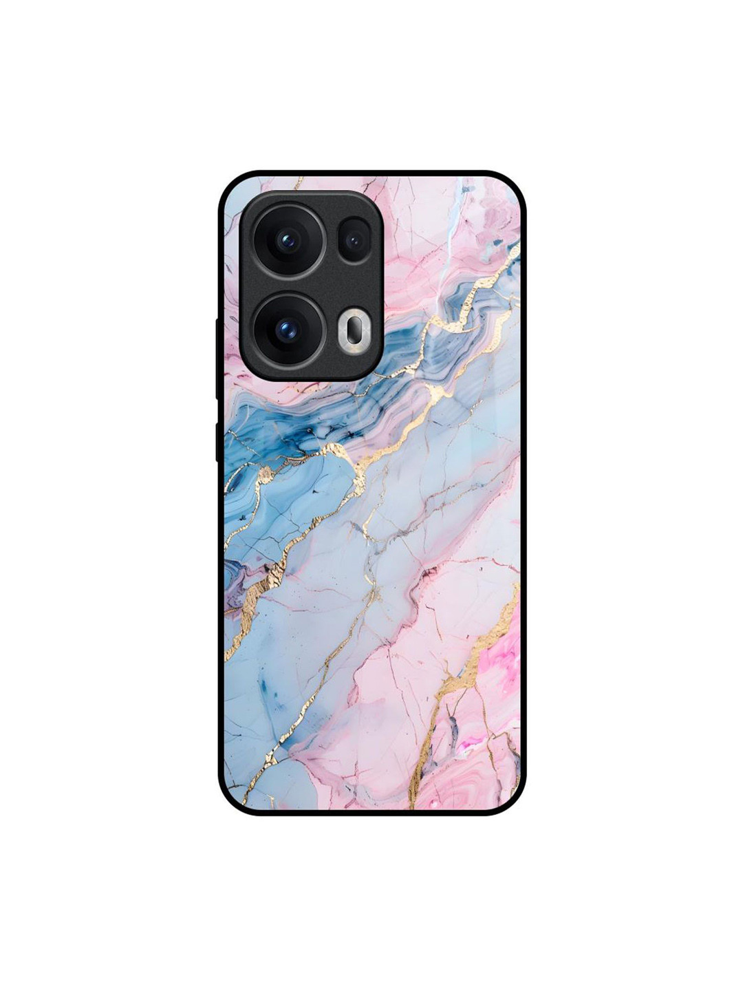 QRIOH Marble Mist Glass Printed Oppo Reno13 Pro 5G Back Case Mobile Accessories