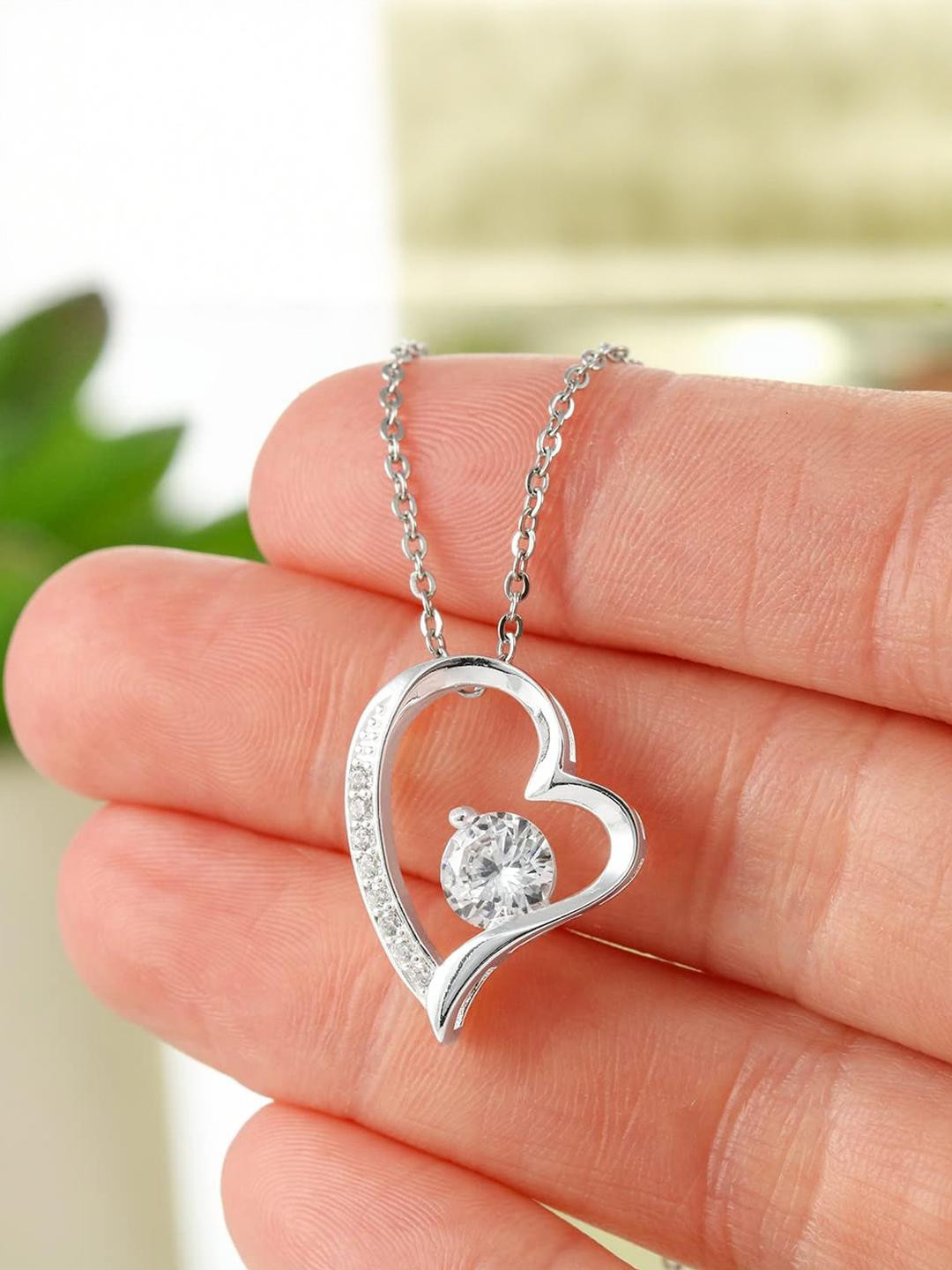 Sterling Silver Gift Special Romantic Gift To Your Love - Pure Silver Pendant & Message Card | Comb