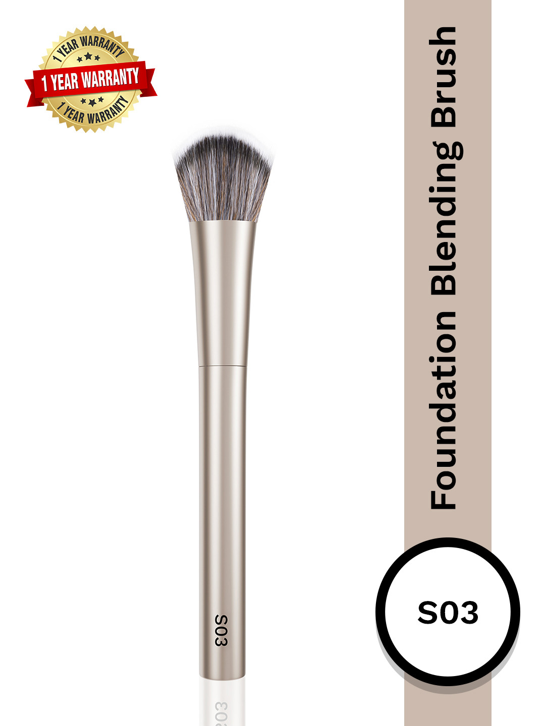 PAC S03 Foundation Blending Brush - Rose Gold