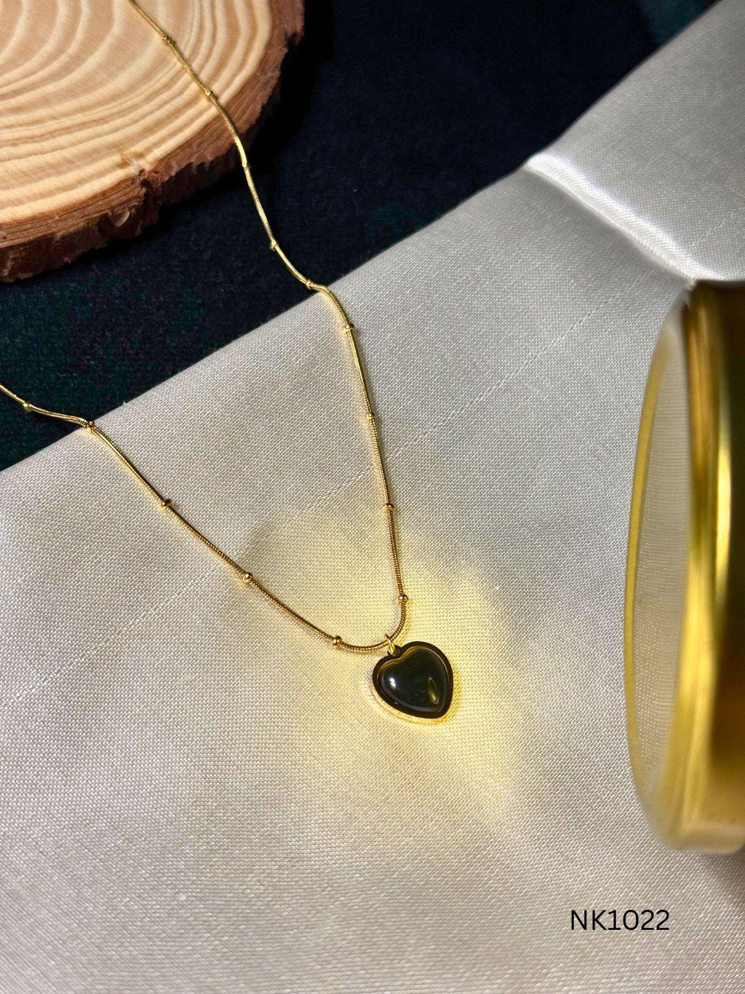 Pura Tienda Gold-Toned Stainless Steel Gold-Plated Jewellery Set
