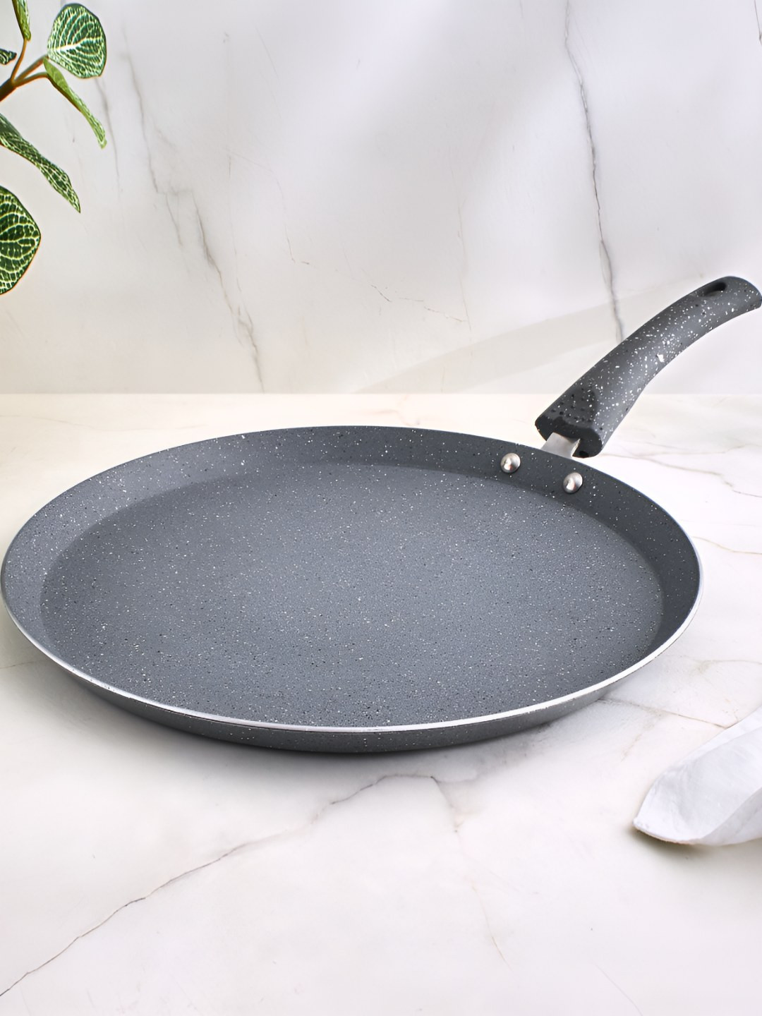 Home Centre Blair Nevada Grey & Black Aluminium Tawa