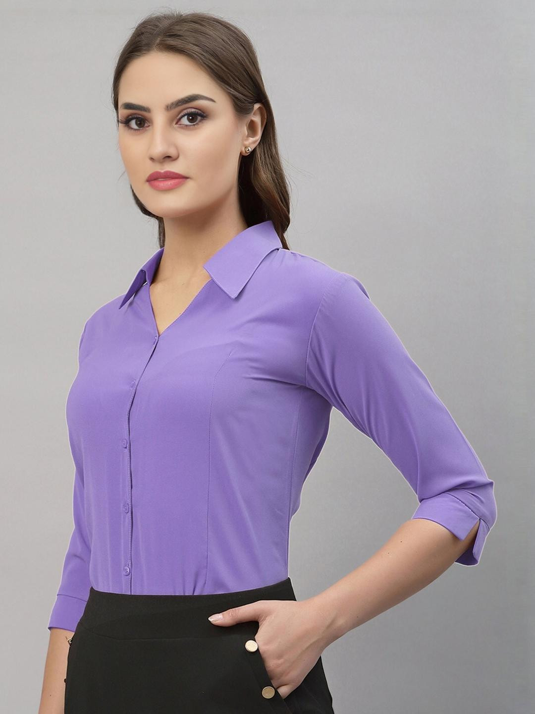 Ethic Glance Women Violet Shirts