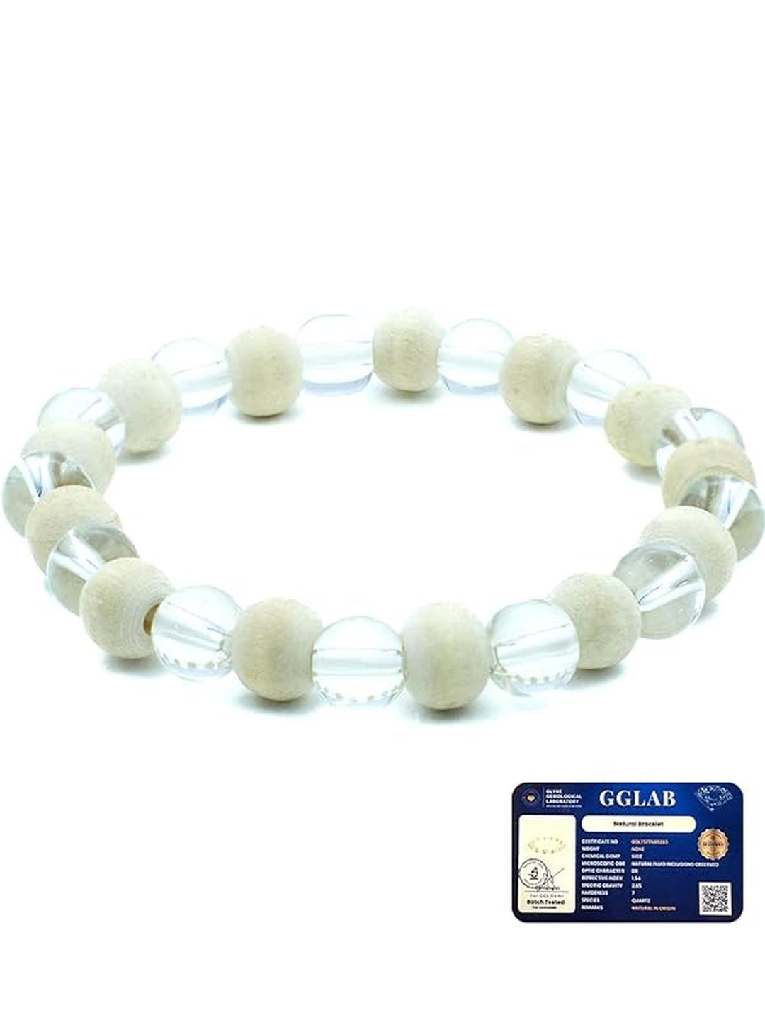 HEALINGGEMS Spatik Crystal Bracelet with Tulsi