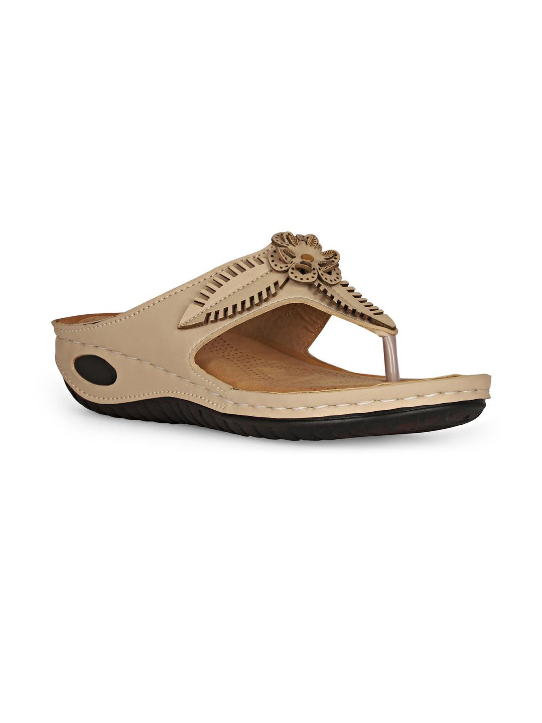 FEET FIRST Women Beige Sandals