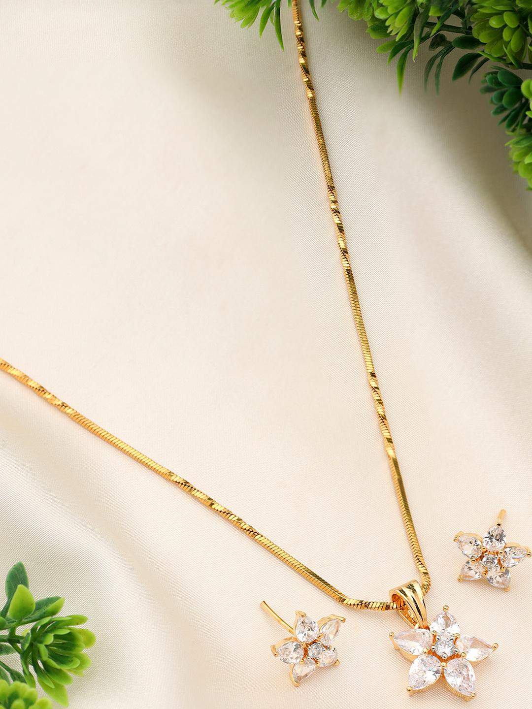 Beenth & Doneth Gold-Plated Starfish Rhinestone Necklace