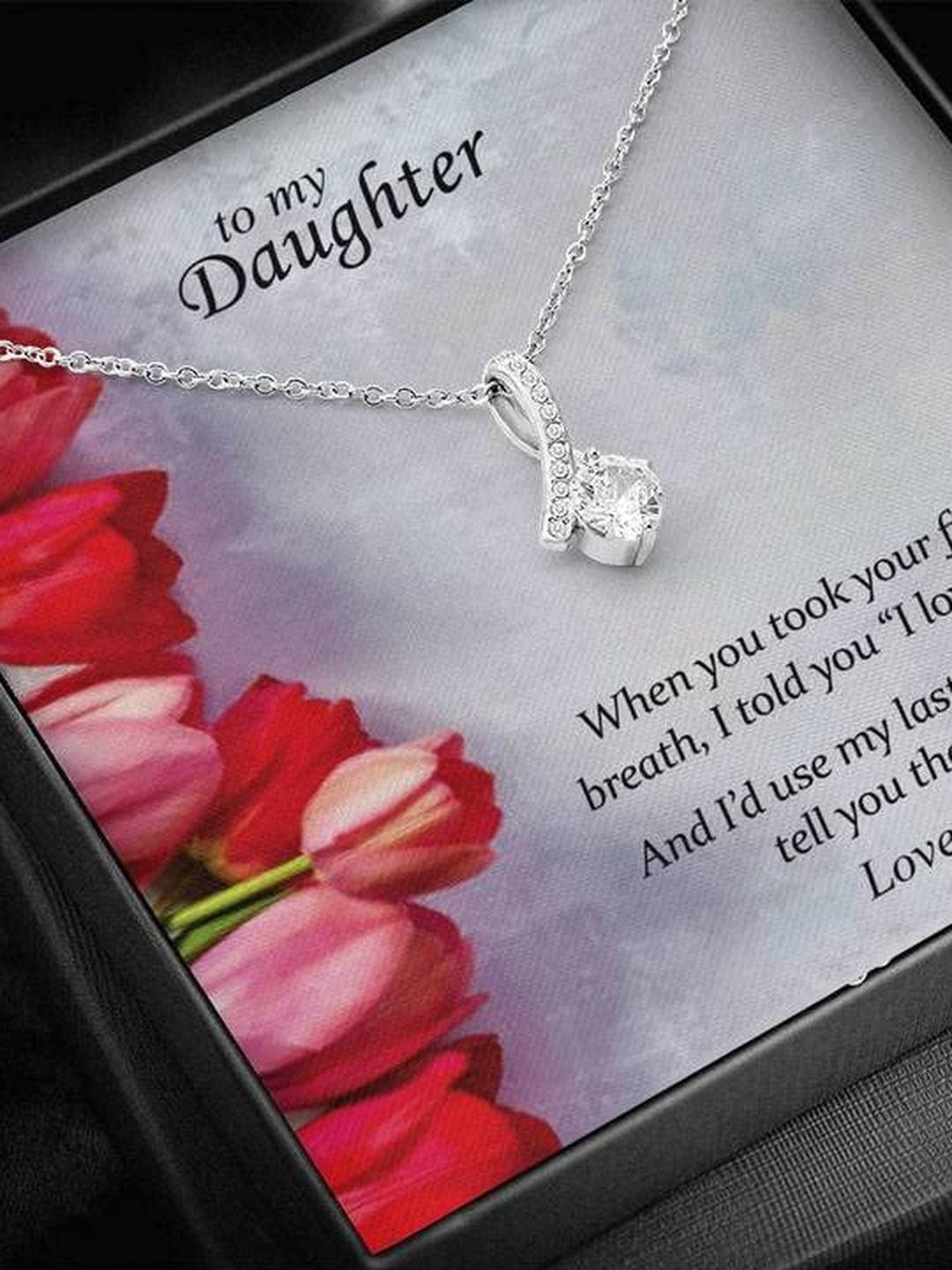 Sterling Silver Gift Best Gift to Daughter From Mom Female- | Necklace to Gift Women & Girls | With