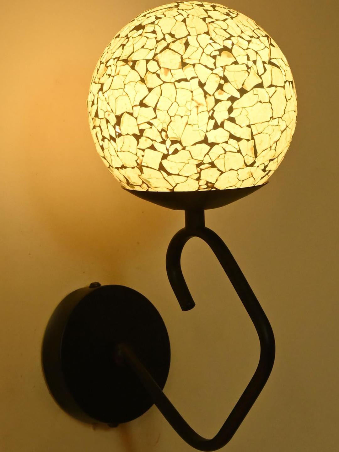 Somil Green Glass Elegant & Stylish Decor Modern Interiors Wall Lamps