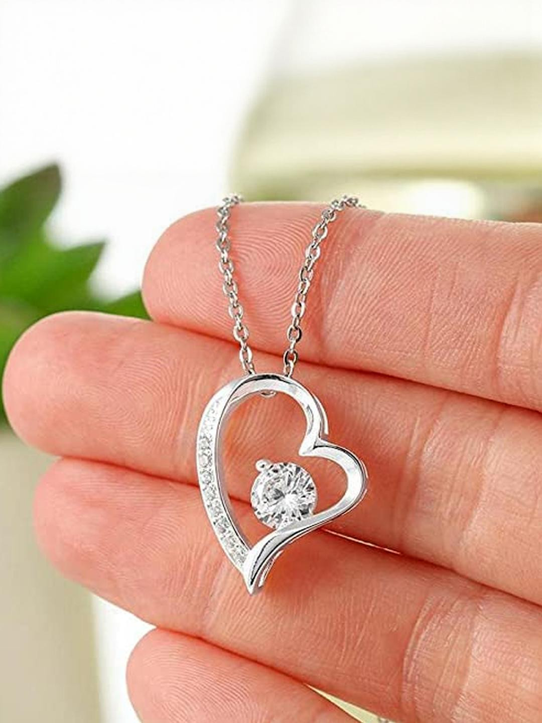 Silver Gift Girlfriend Necklace: Meaningful Necklace For Girlfriend, Promise Necklace For Girlfrien