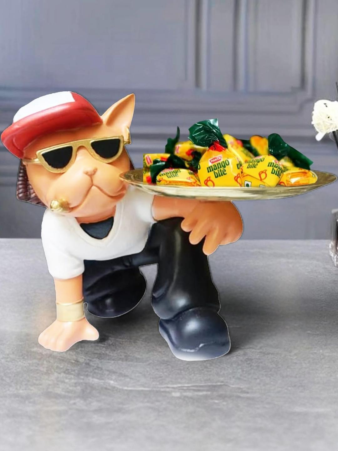 Go Hooked Black Figurine Showpiece