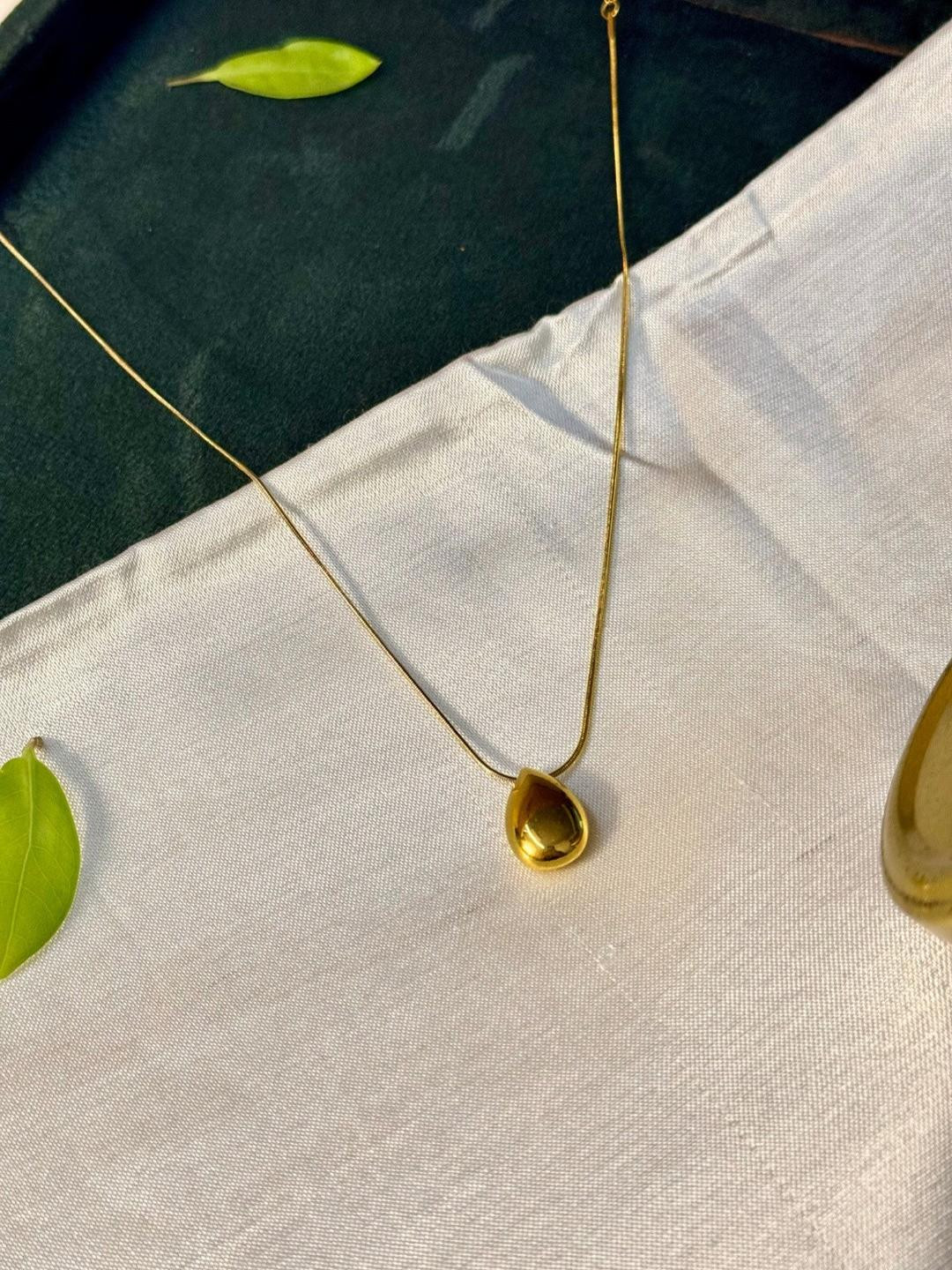 Pura Tienda Gold-Toned Stainless Steel Gold-Plated Jewellery Set