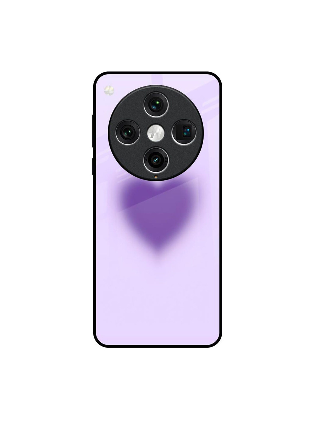 QRIOH Violet Valentine Glass Case for Oppo Find X8 Pro Back Case Mobile Accessories
