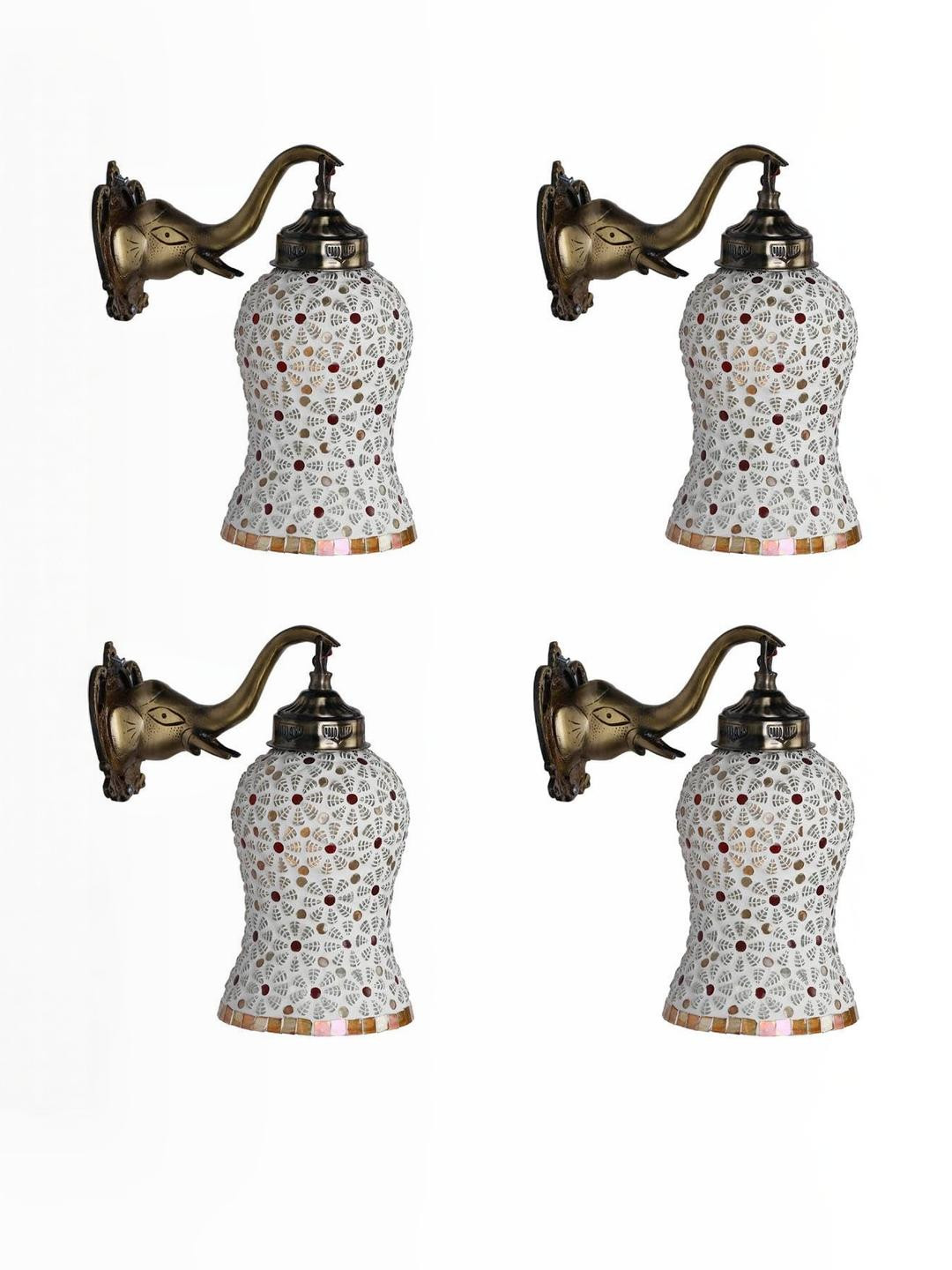 Somil Premium Designer Glass Wall/Night Lamp  Elegant  & Stylish Dcor Accent for Modern Interiors,  Color  Multi Color , Size- 20 X 22.5 X 29 CM