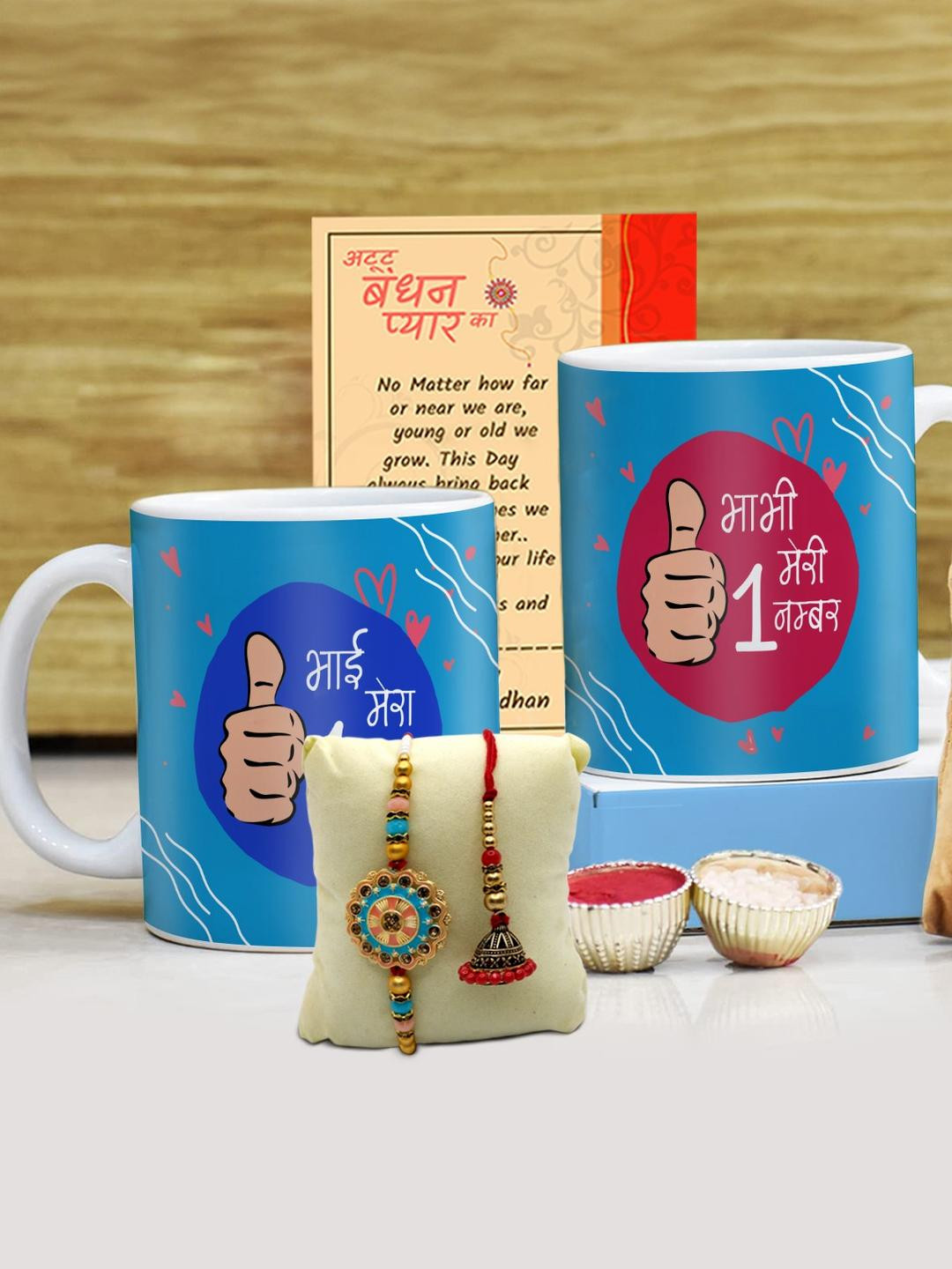 SKYTRENDS Multicoloured Printed Ceramic Matte Cups Set of Cups and Mugs