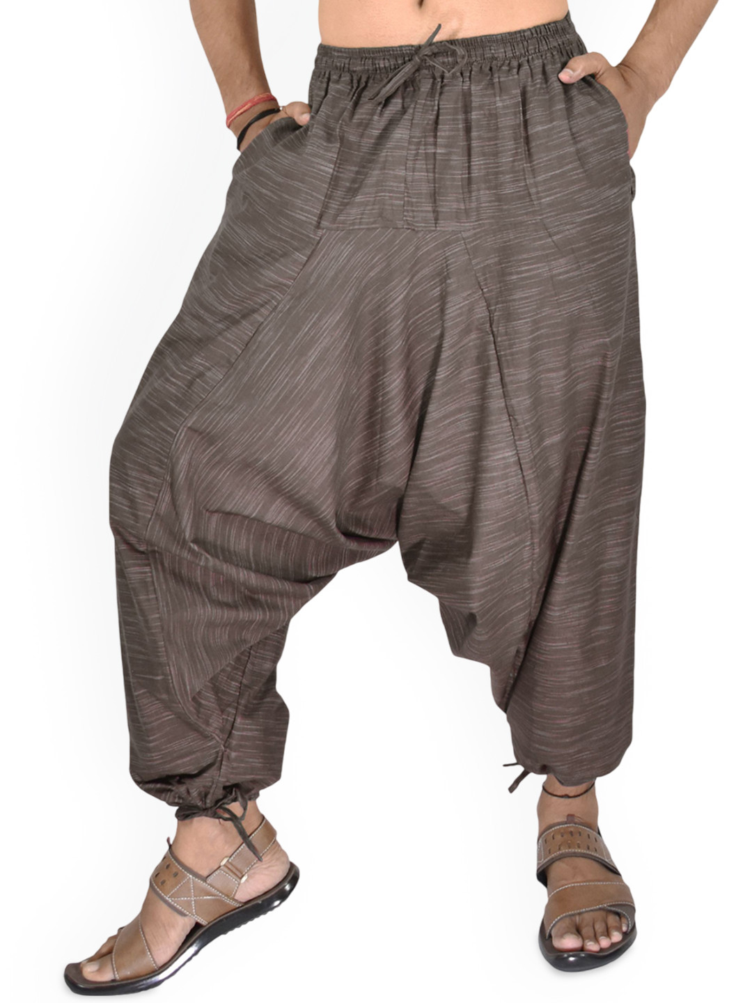 WHITEWHALE Unisex Abstract Printed Loose Fit Harem Pants