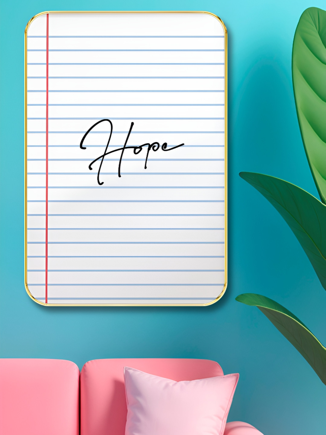 Livin'luxe White & Black Hope Minimalist Wall Art