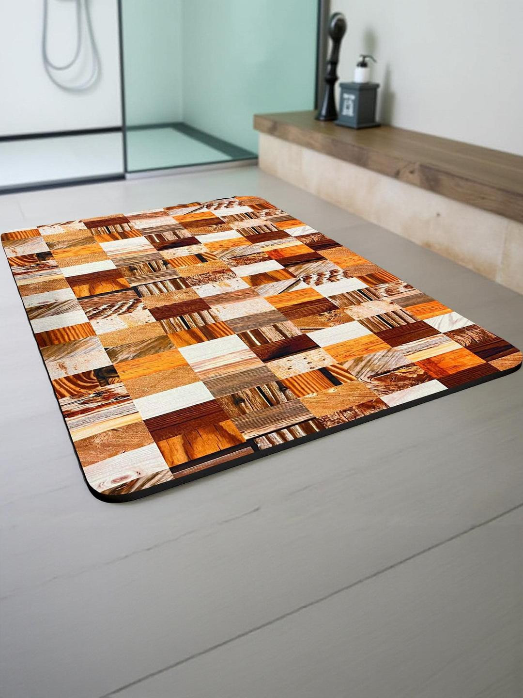 IVAZA Ivory White Anti-Slip 550 GSM Bath Mat for Bathroom