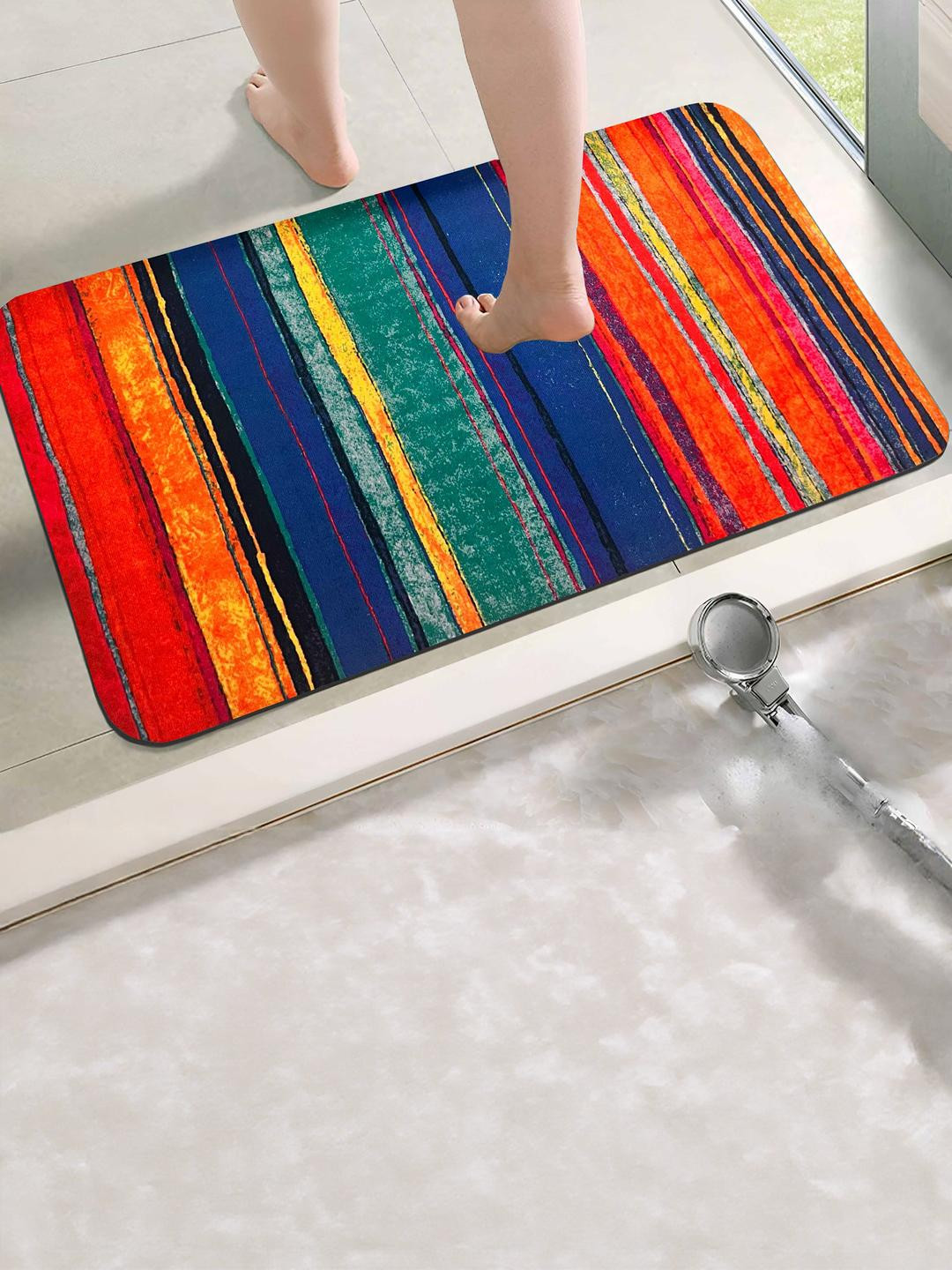 IVAZA Unisex Yellow Color Anti Slip Silicone Material Bath Mats For Bathroom