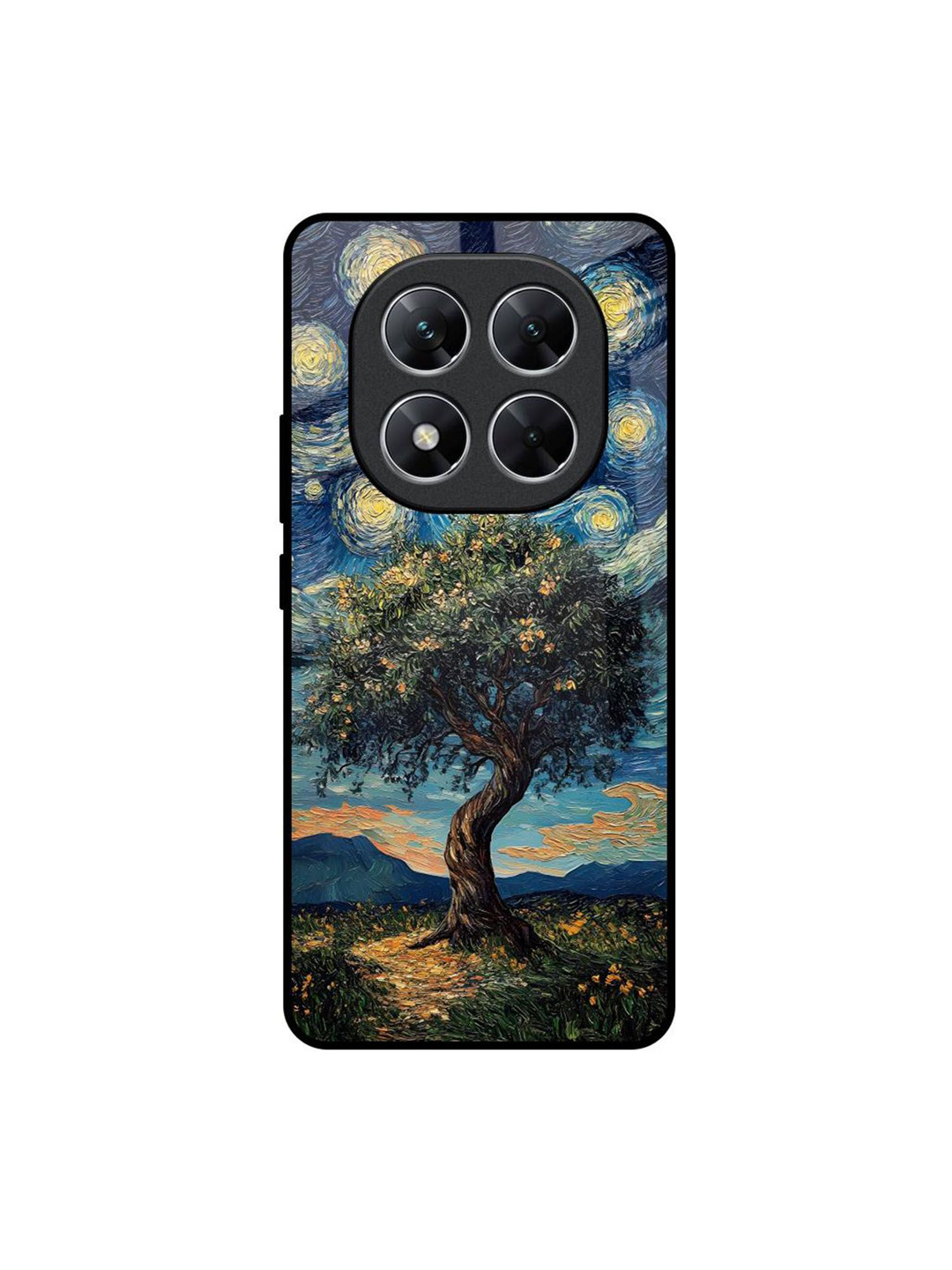 QRIOH Forest Breath Poco X7 5G Glass Back Case Mobile Accessories