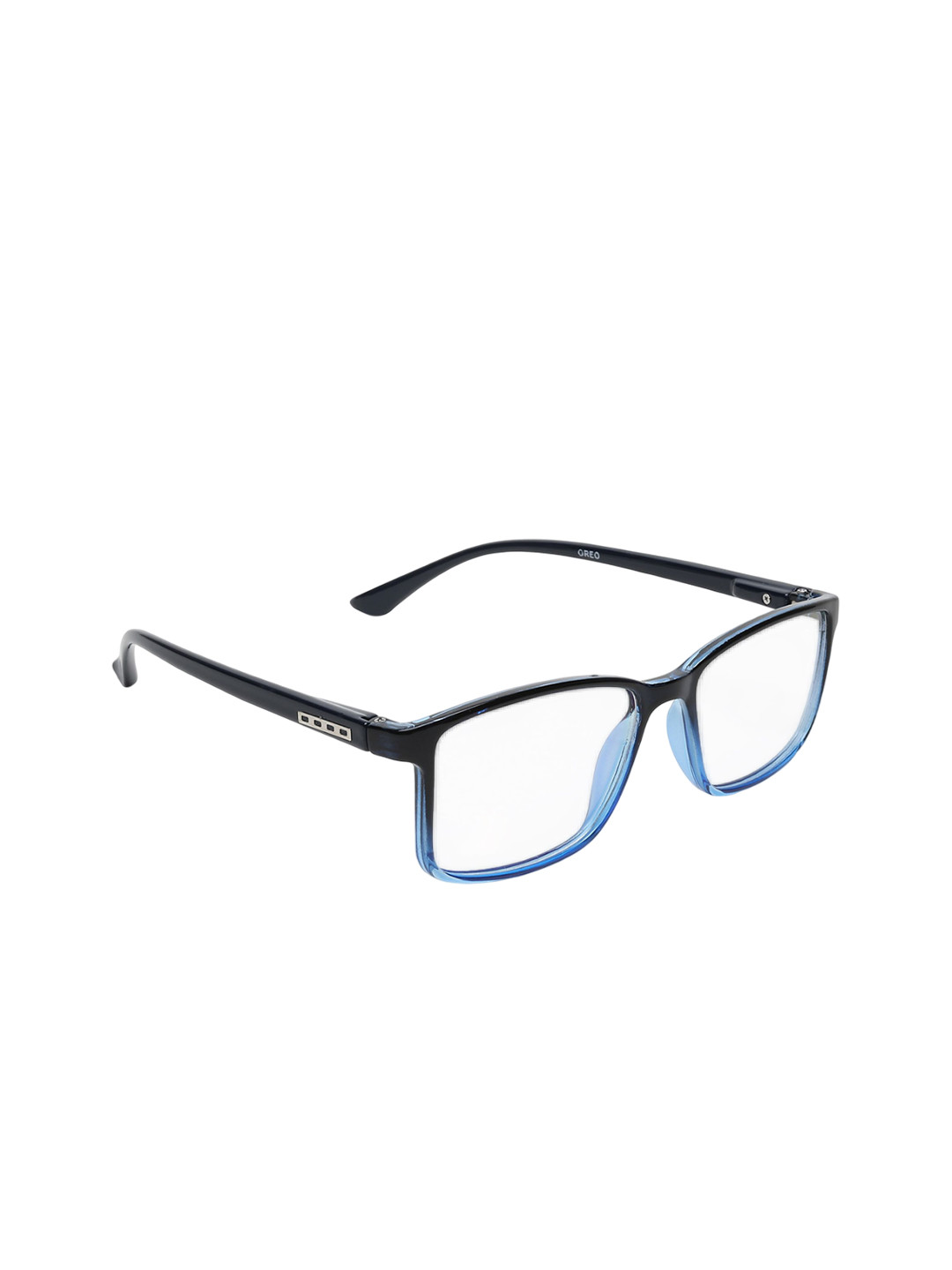GARTH Unisex Square Sunglasses with UV Protected Lens GRT_BLU-OREO_BLUCUT