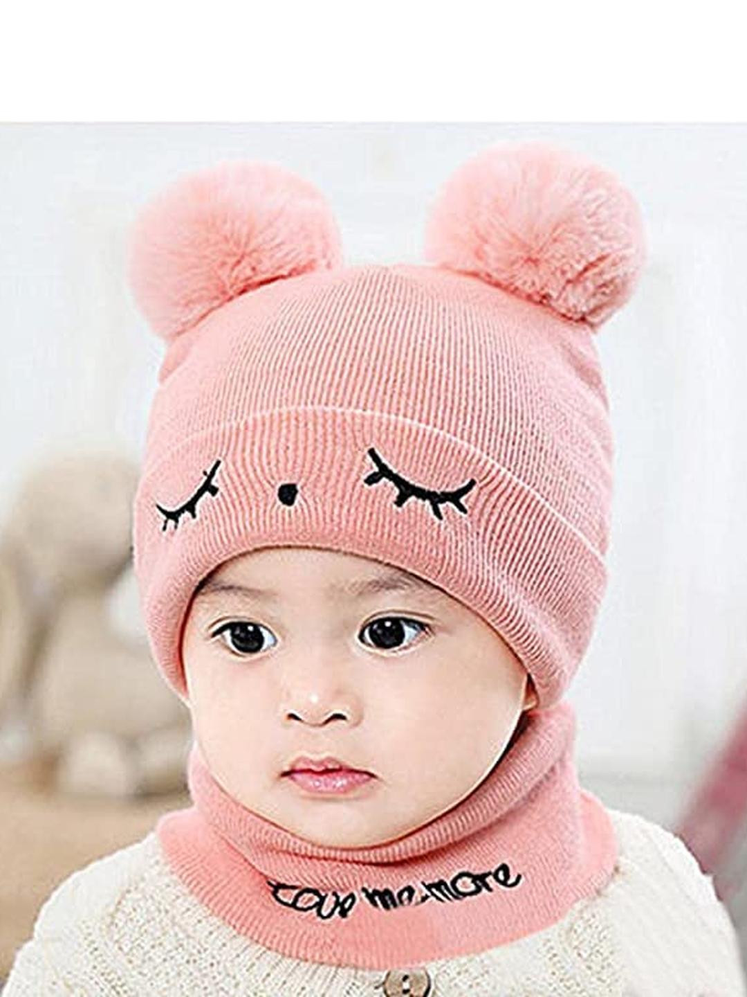 FIRMED STRING Unisex Kids Embroidered Woollen Beanie