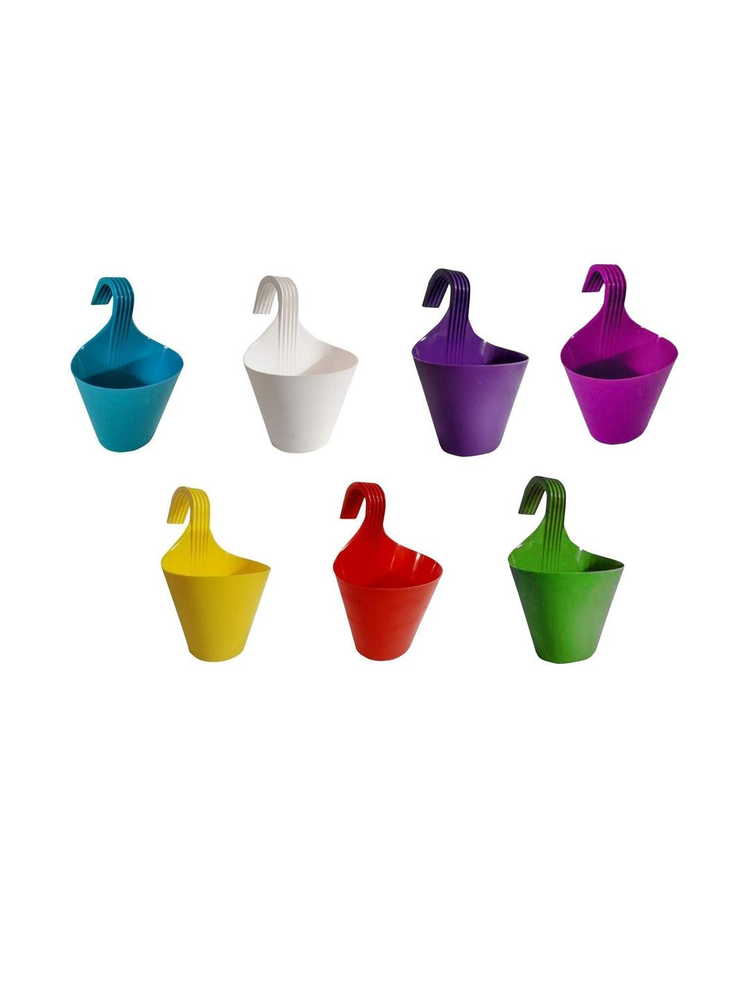 Go Hooked Set of 7 Multicolour Hanging Planters