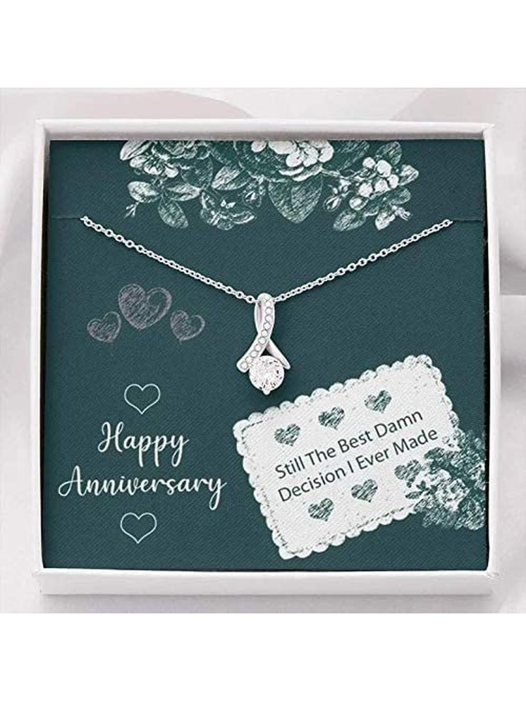 Silver Gift Girlfriend Necklace, Piece Of My Heart Lives In Heaver Forever Faithful Cross Necklace