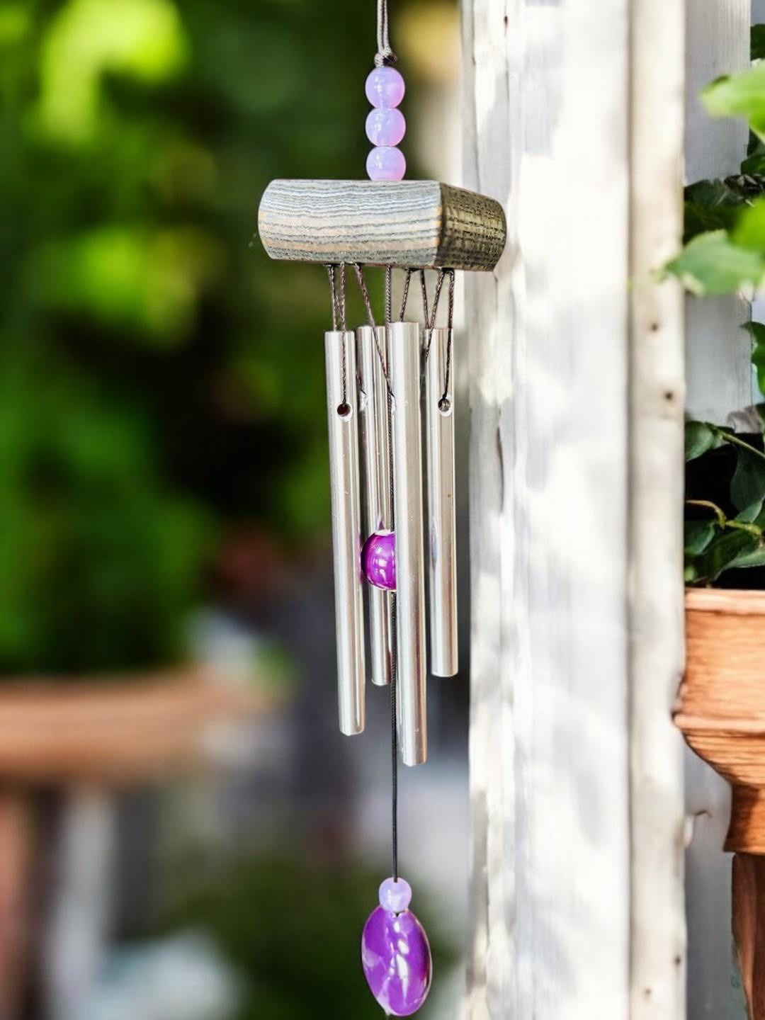 WARMINGO DE Purple Windchimes for home