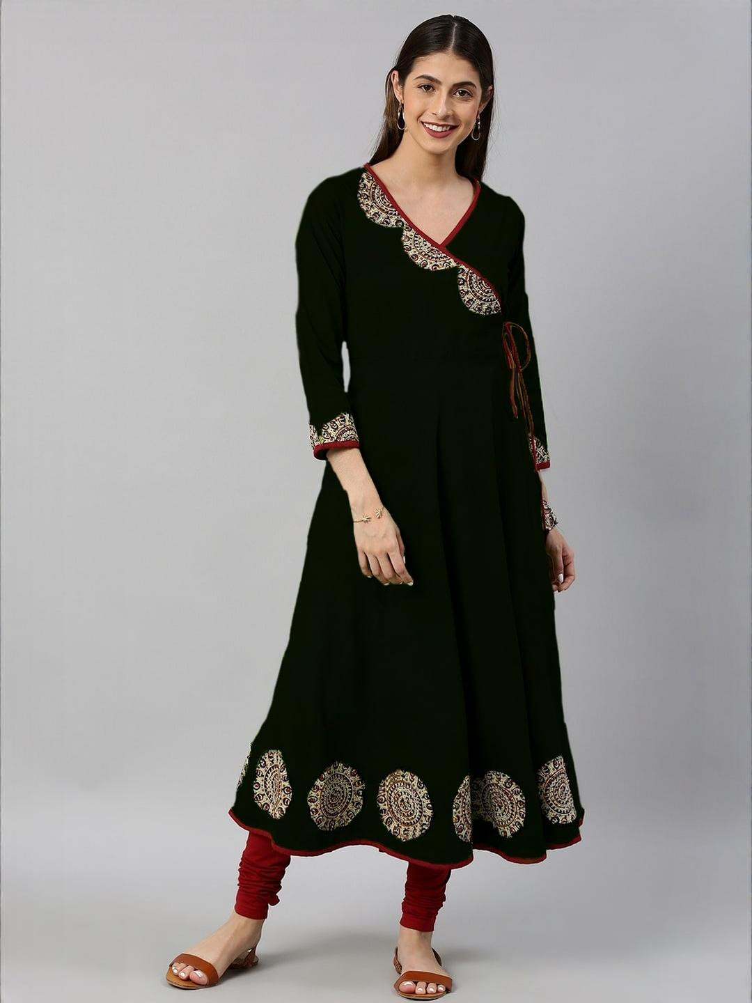 YASH GALLERY Women Black Kurtas