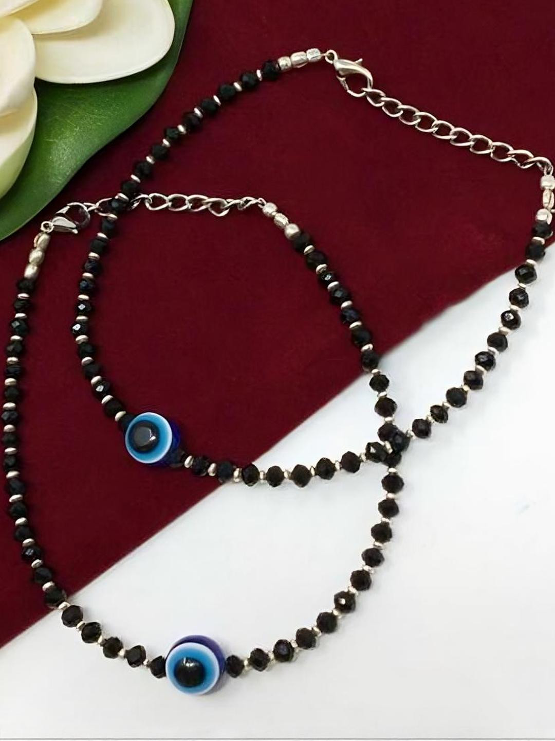 Grace Collections Women Silver-Plated Anklet