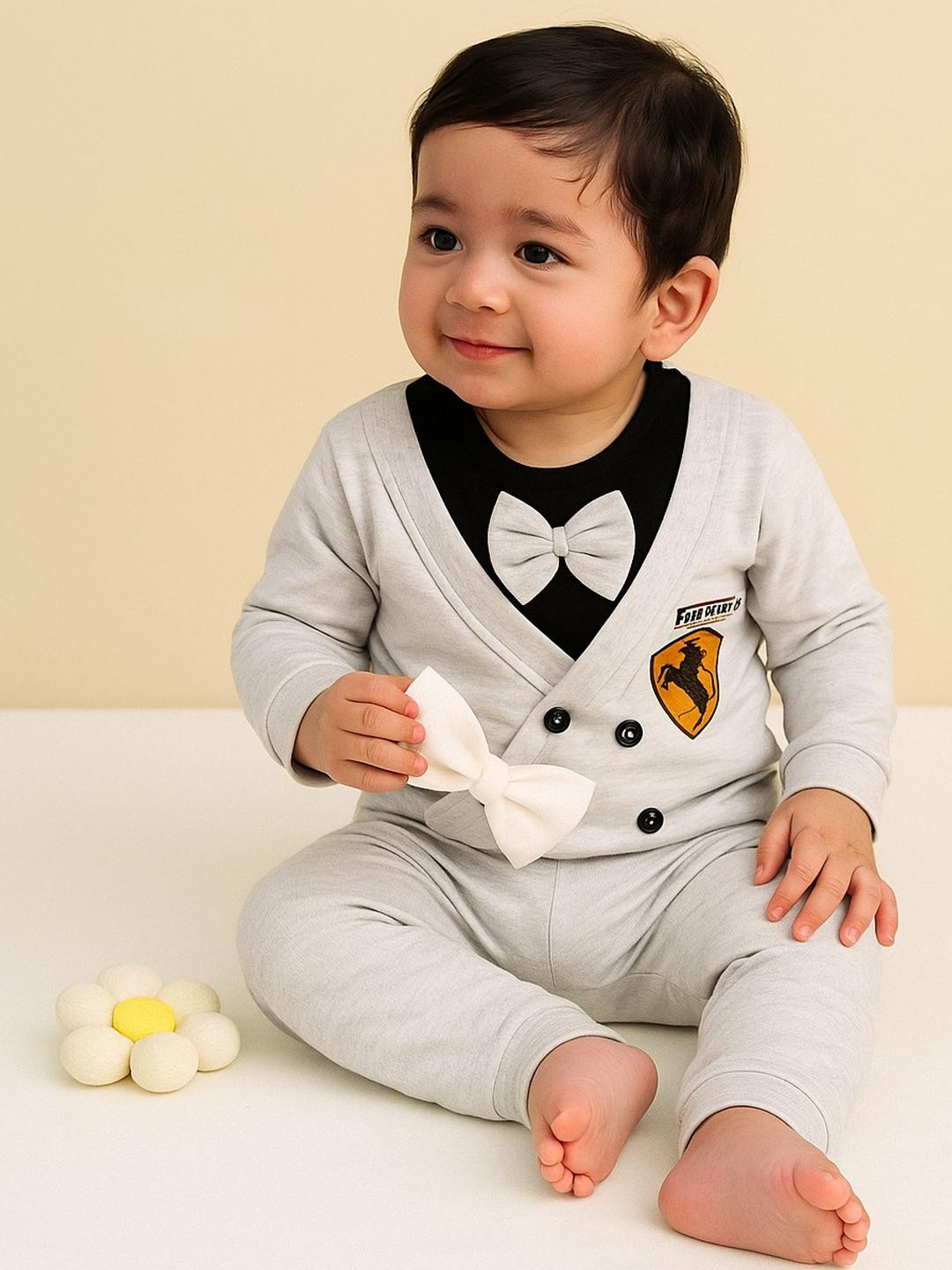 POOJATEX Boys Coat with Trousers
