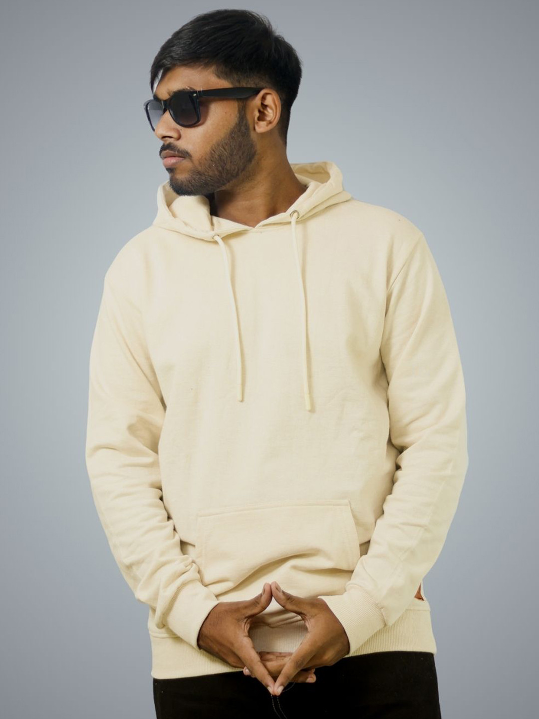 BlendCulture Men Zero By Blendculture Hooded Pullover Cotton Sweatshirt