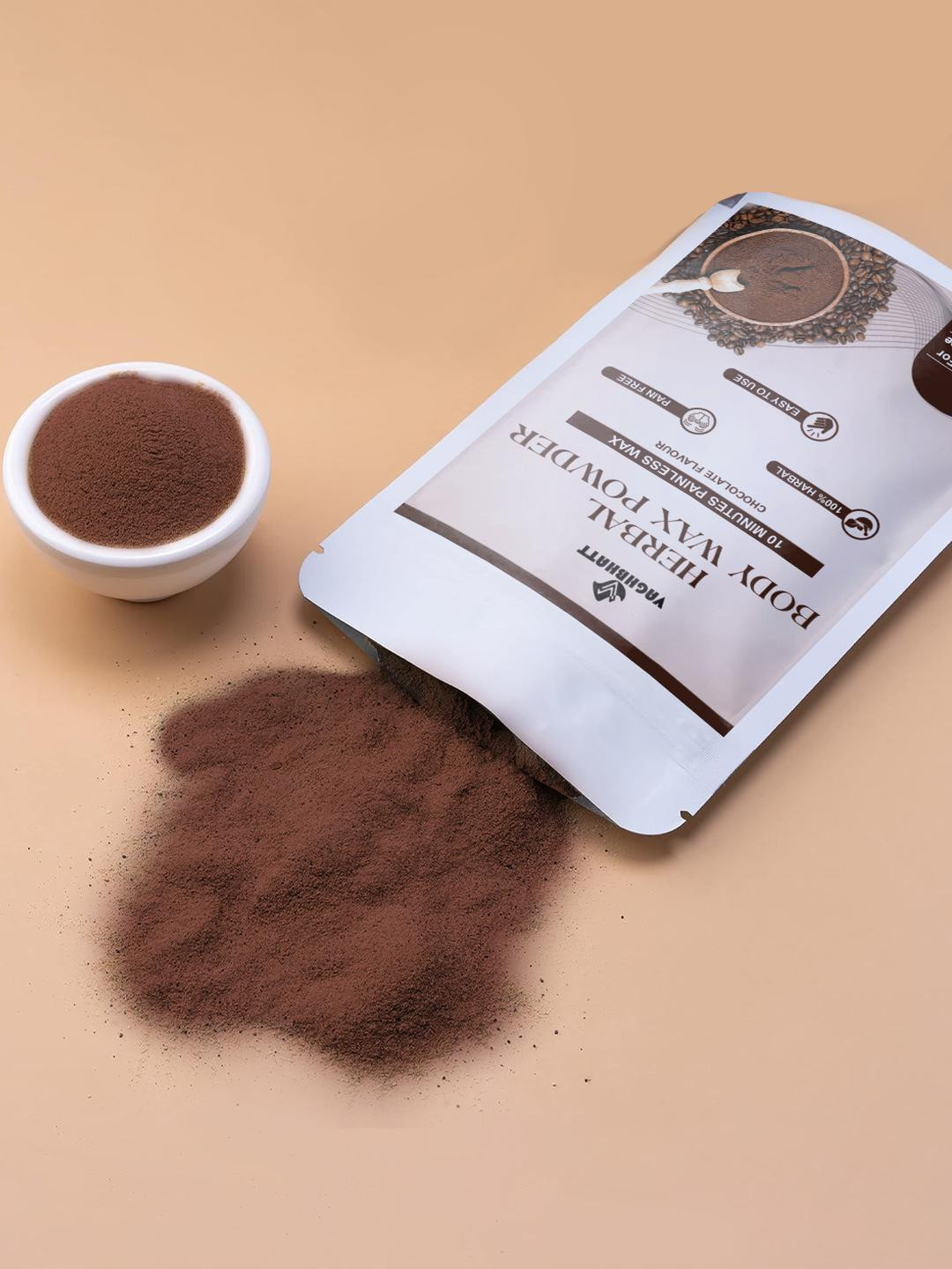 VAGHBHATT Herbal Body Wax Powder With Chocolate Flavour