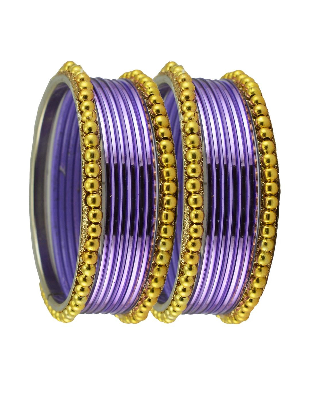 Vidhya Kangan Purple Stainless Steel Bangles