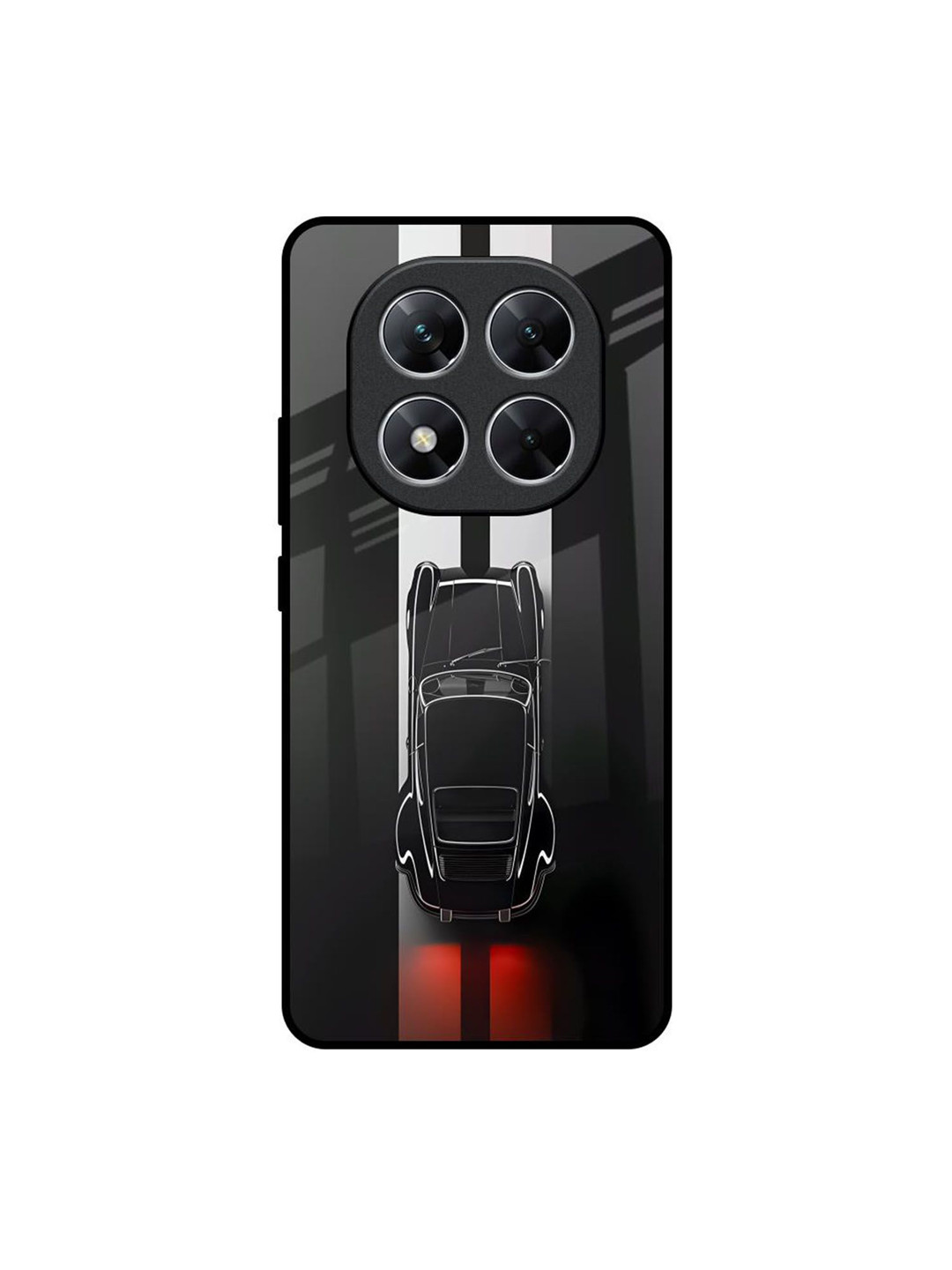 QRIOH Shadow Flash Printed Poco X7 5G Glass Back Case