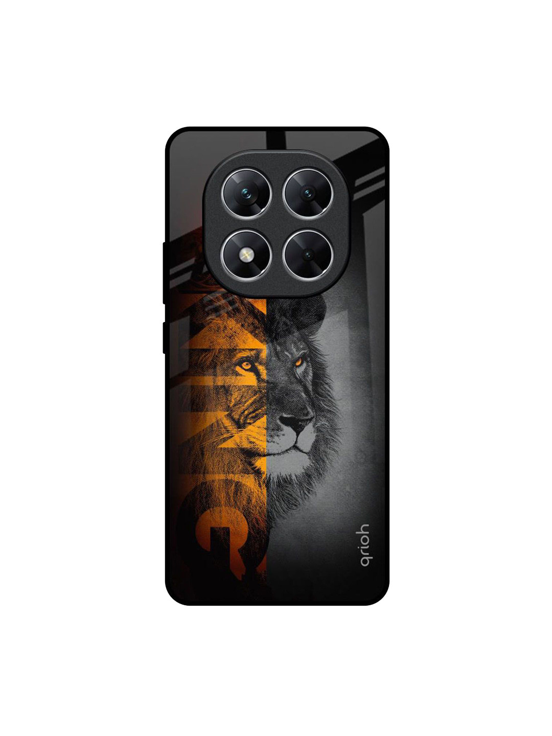 QRIOH King Of Forest Printed Poco X7 5G Glass Back Case Mobile Accessories