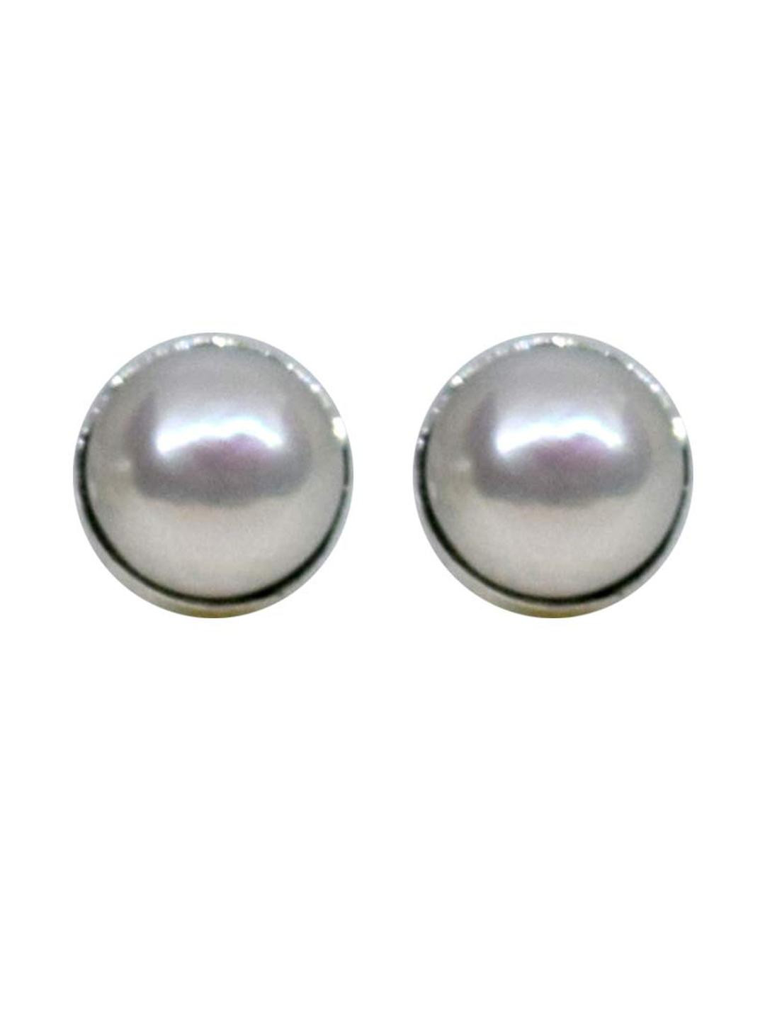 Silver Planets Spherical Sterling Silver Studs Earrings