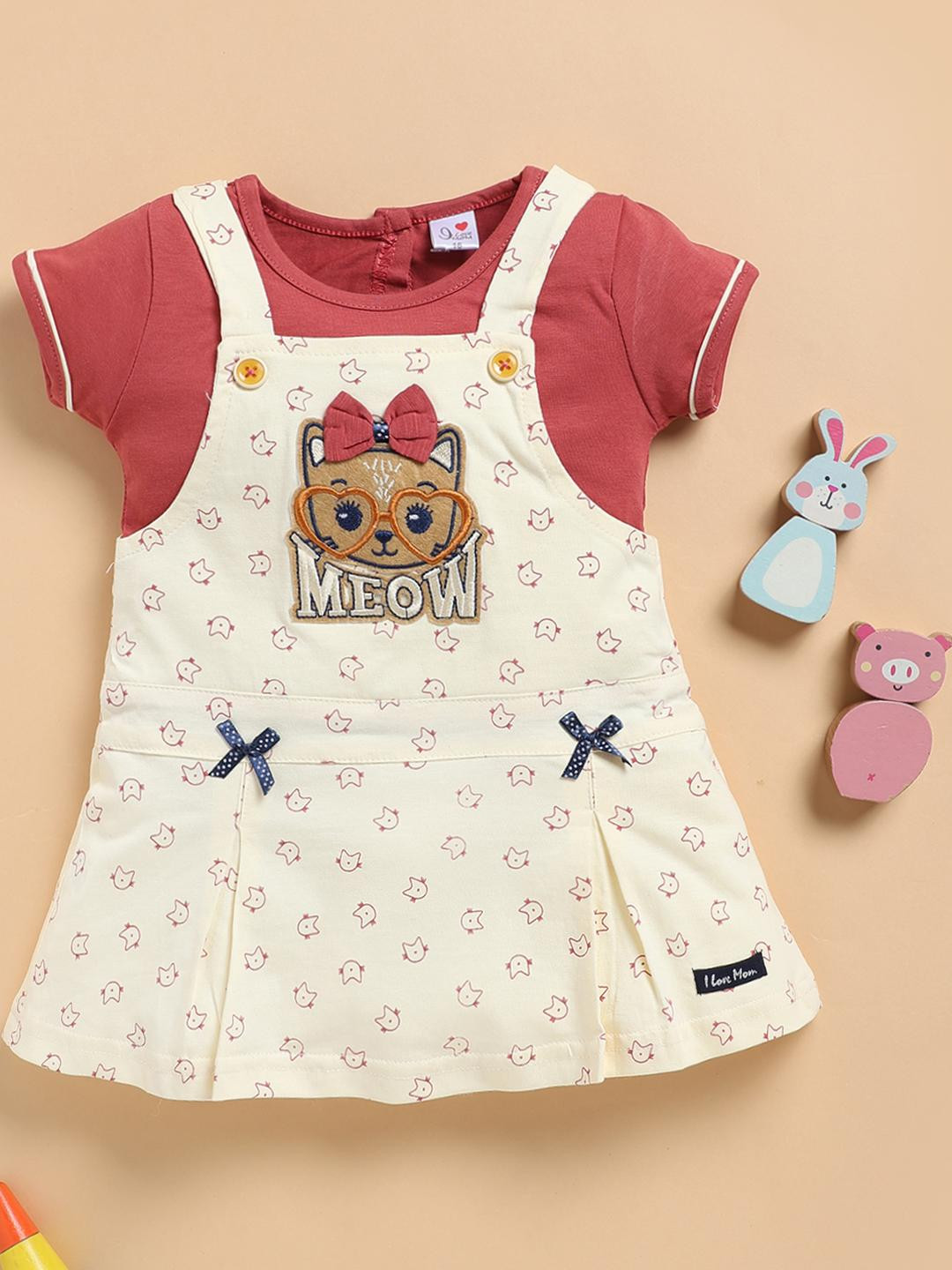 I LOVE MOM Animal Print Fit & Flare Dress