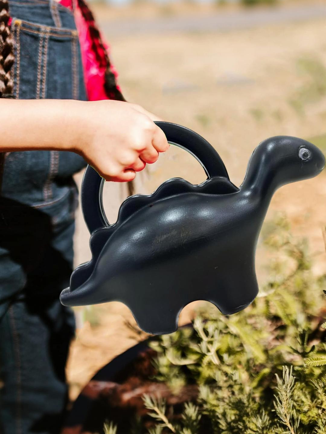 Go Hooked Kids 1 Litre Plastic Dinosaur Shape Watering Can