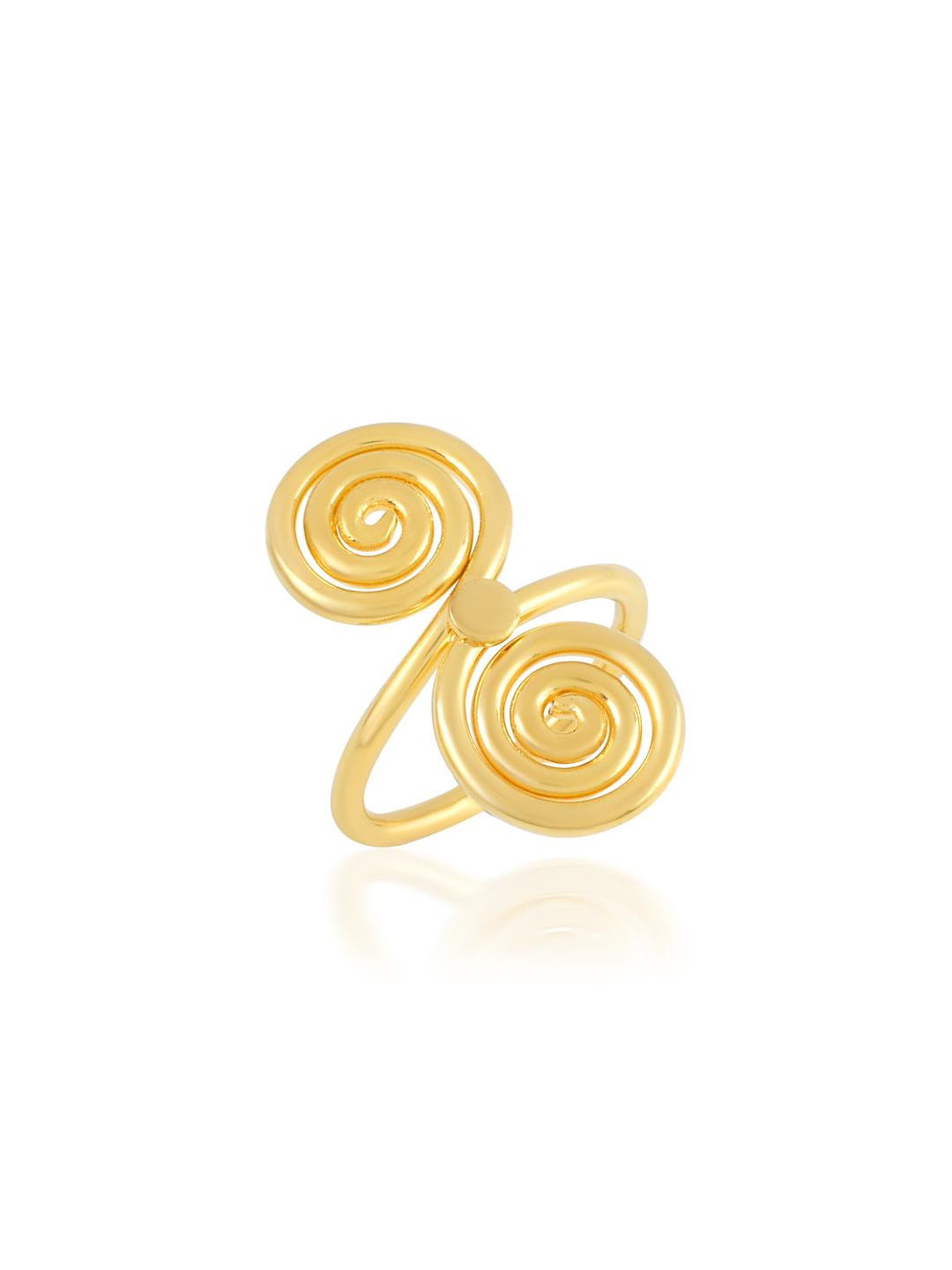 MEMOIR Gold-plated Spiral Design Ring