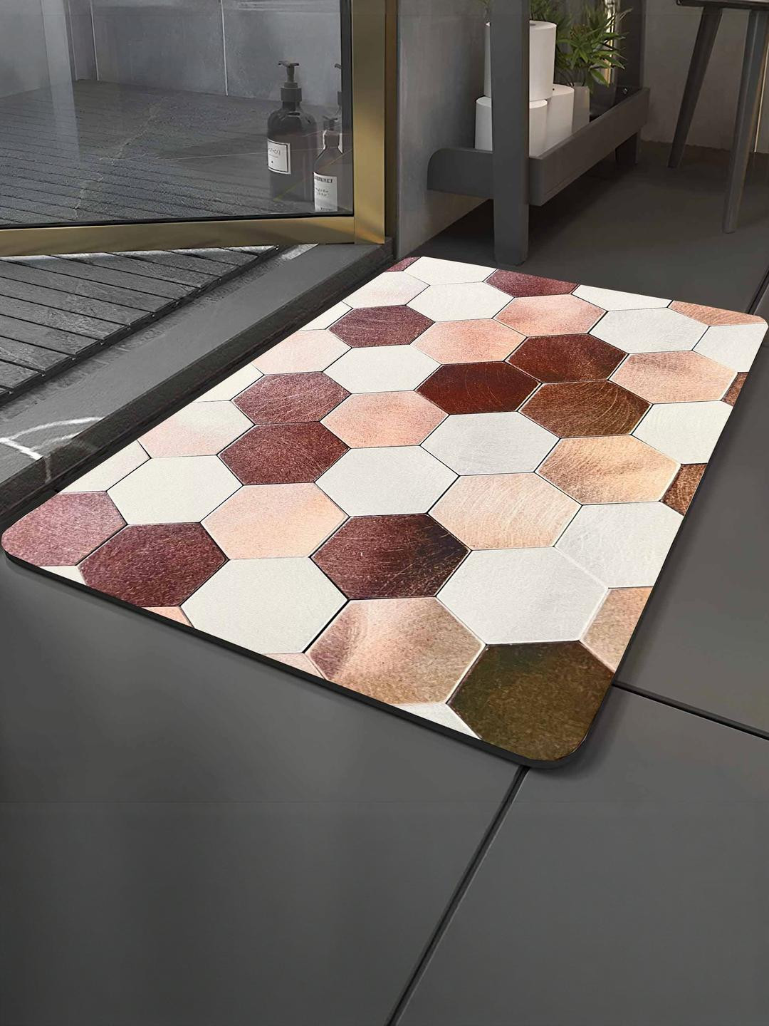 IVAZA Rose Gold Silicone Bath Mat