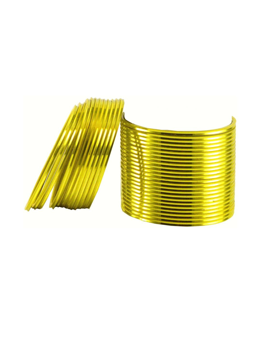 Vidhya Kangan Yellow Brass Bangles