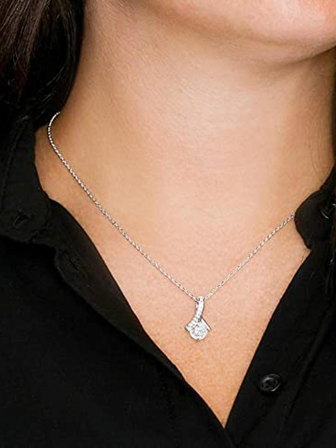 Silver Gift Wife Necklace, To My Doctor Wife Doctor Wife Necklace Alluring Beauty Necklace With Gif