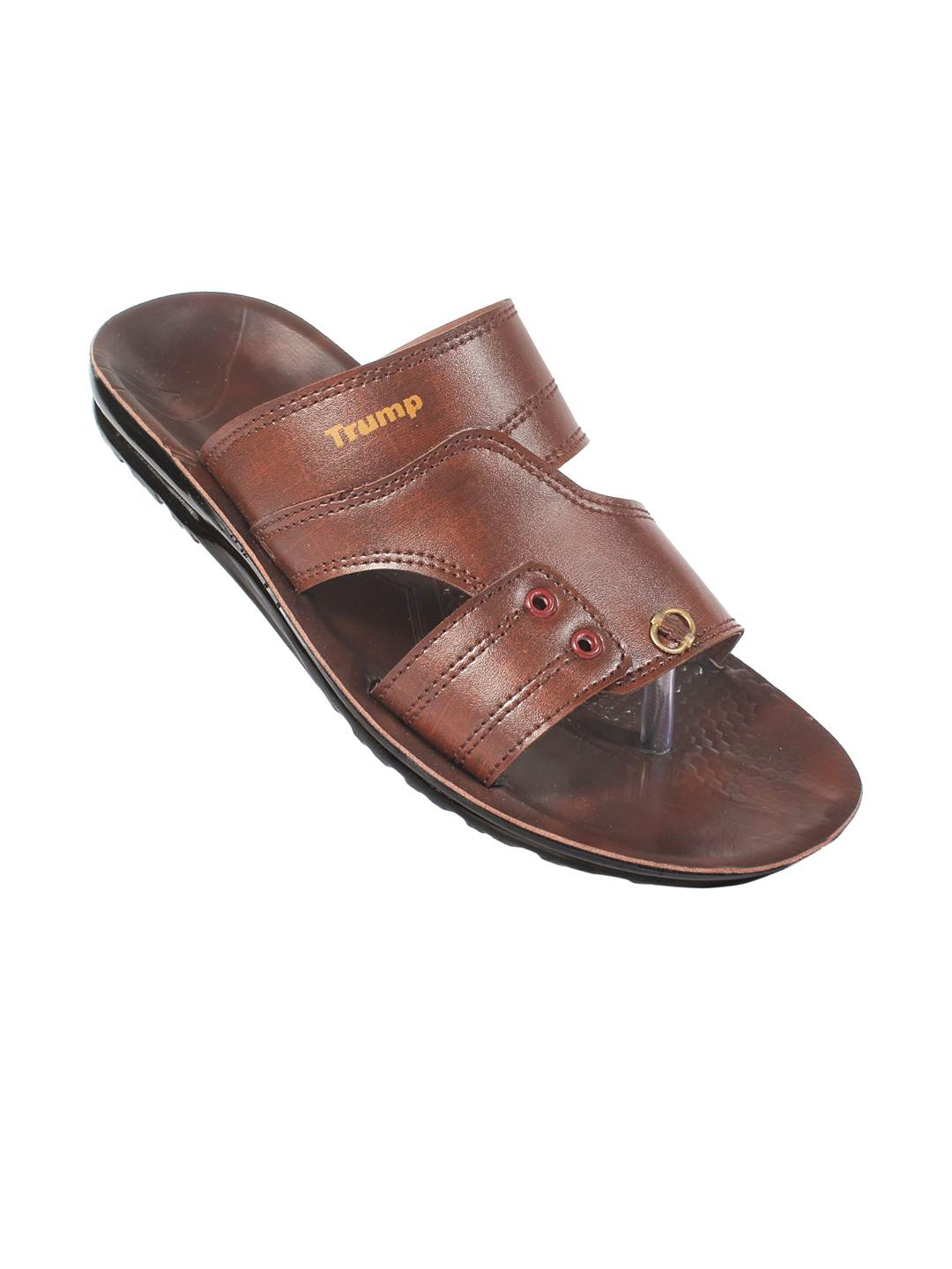 Bizazo Men Tan Flip Flops