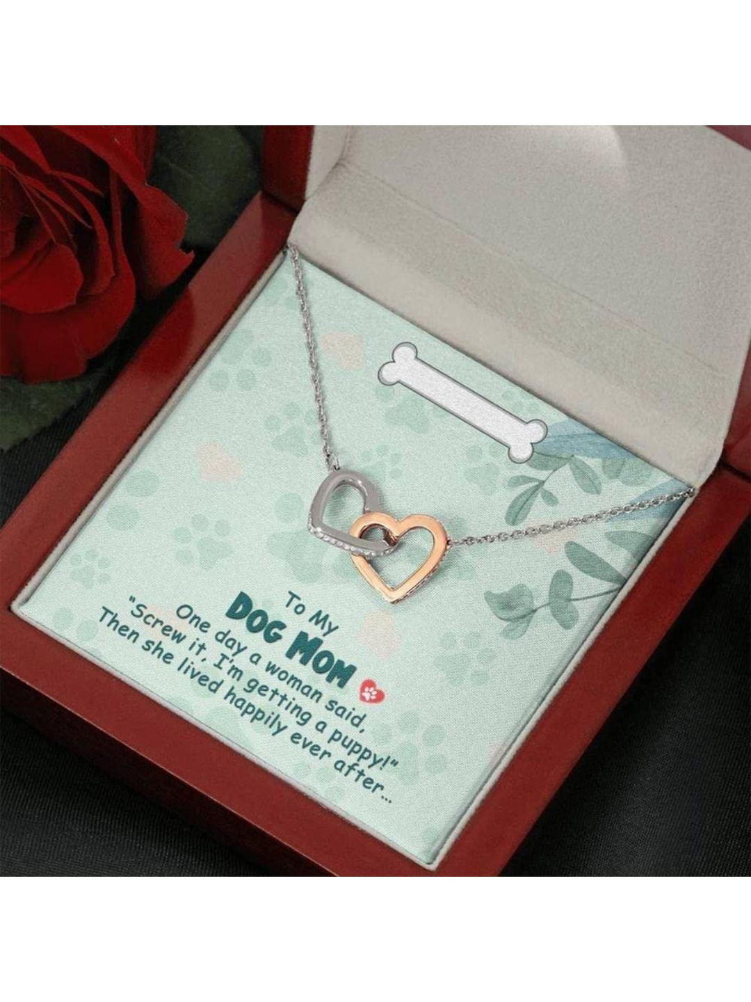 Silver Gift Mom Necklace, Best Dog Mama Dog Parent Gift Dog Lover Gift Dog Mom Necklace Funny Dog M