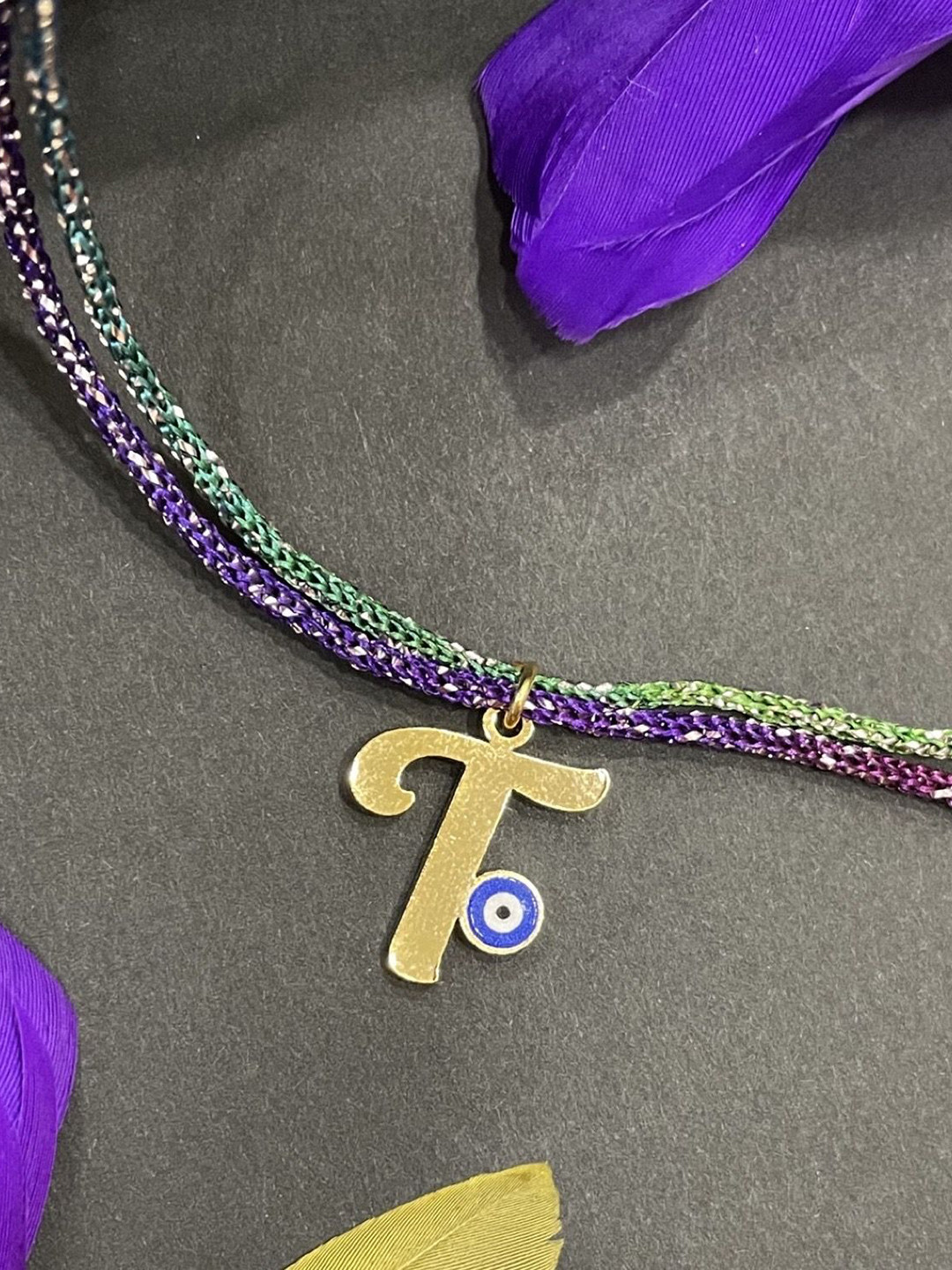 Digital Dress Room T Letter Evil Eye Thread Rakhi