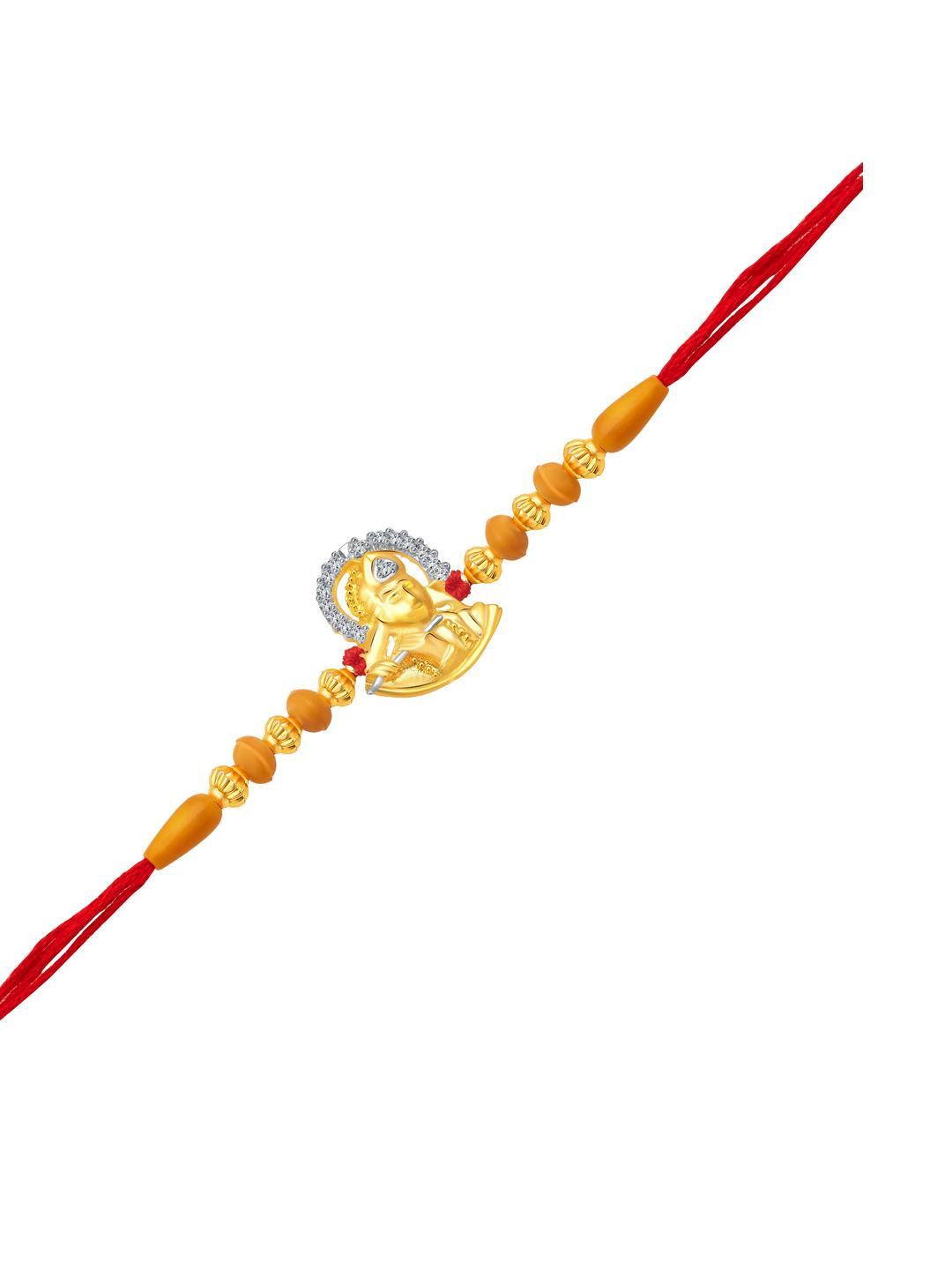 VIVASTRI Krishna Flute Beaded Thread Rakhi