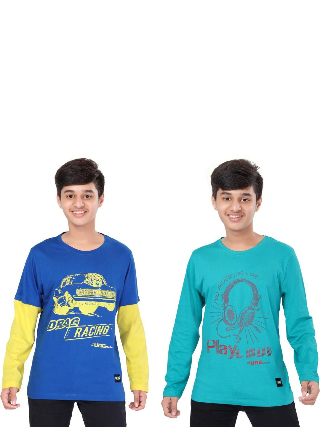 UNOseven Boys Teal Tshirts