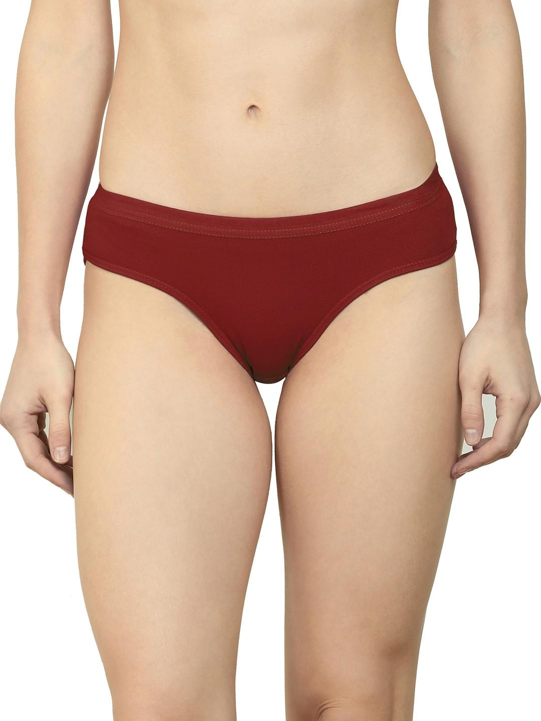 New stylish Maroon Cotton Hipster Multicolor Panties Pack of 1