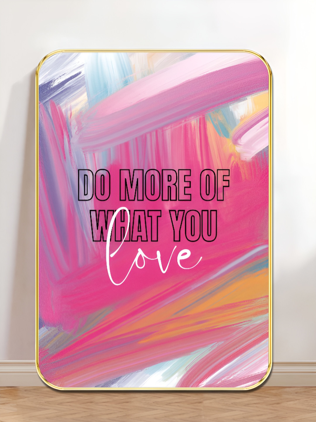 SAF Pink & White Inspirational Quote Printed Wall Art
